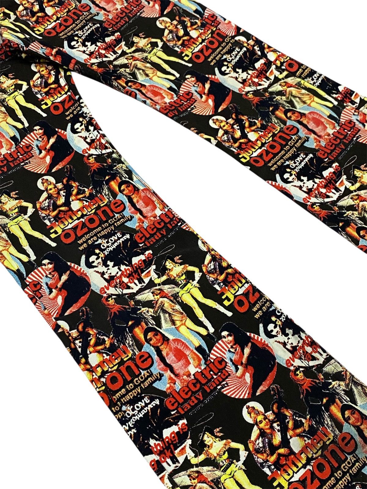 Vintage 💃90s Ozone Communituly Tokyo Cowgirls Printed Bootcut Jeans Size US 28 / EU 44 - 4 Thumbnail