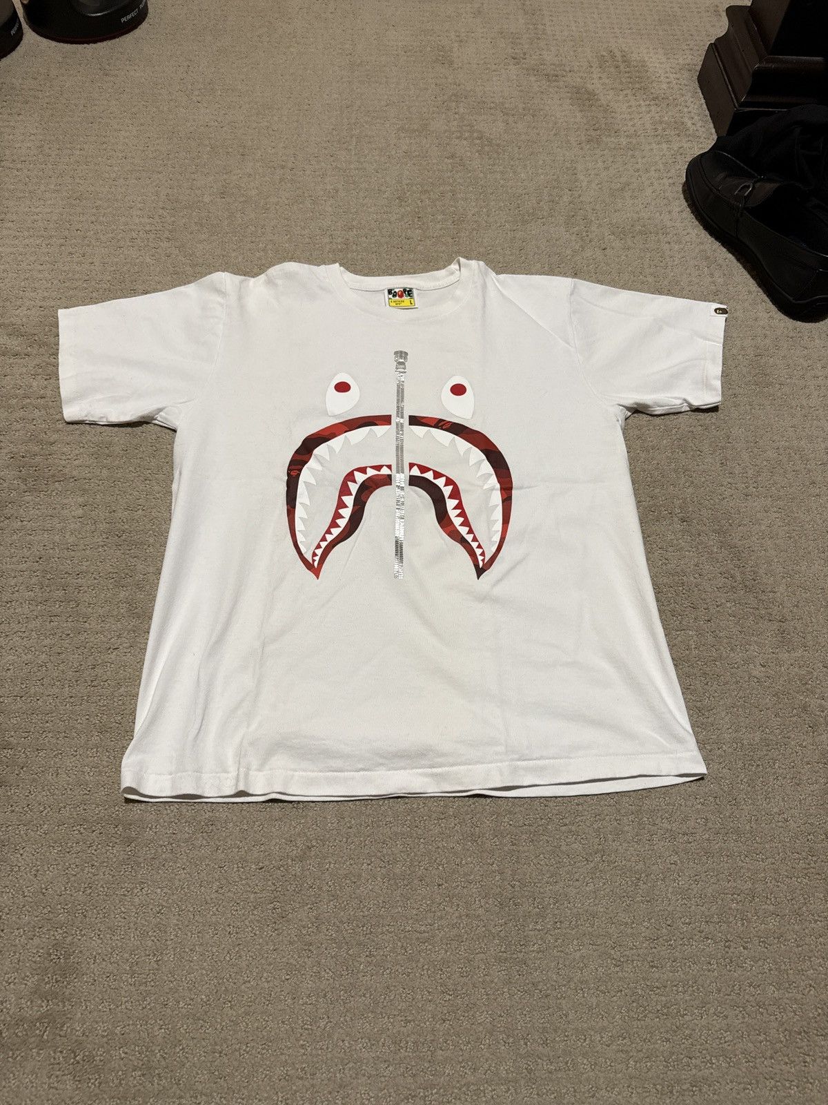 Bape Color Camo Shark Tee Size US L / EU 52-54 / 3 - 1 Thumbnail