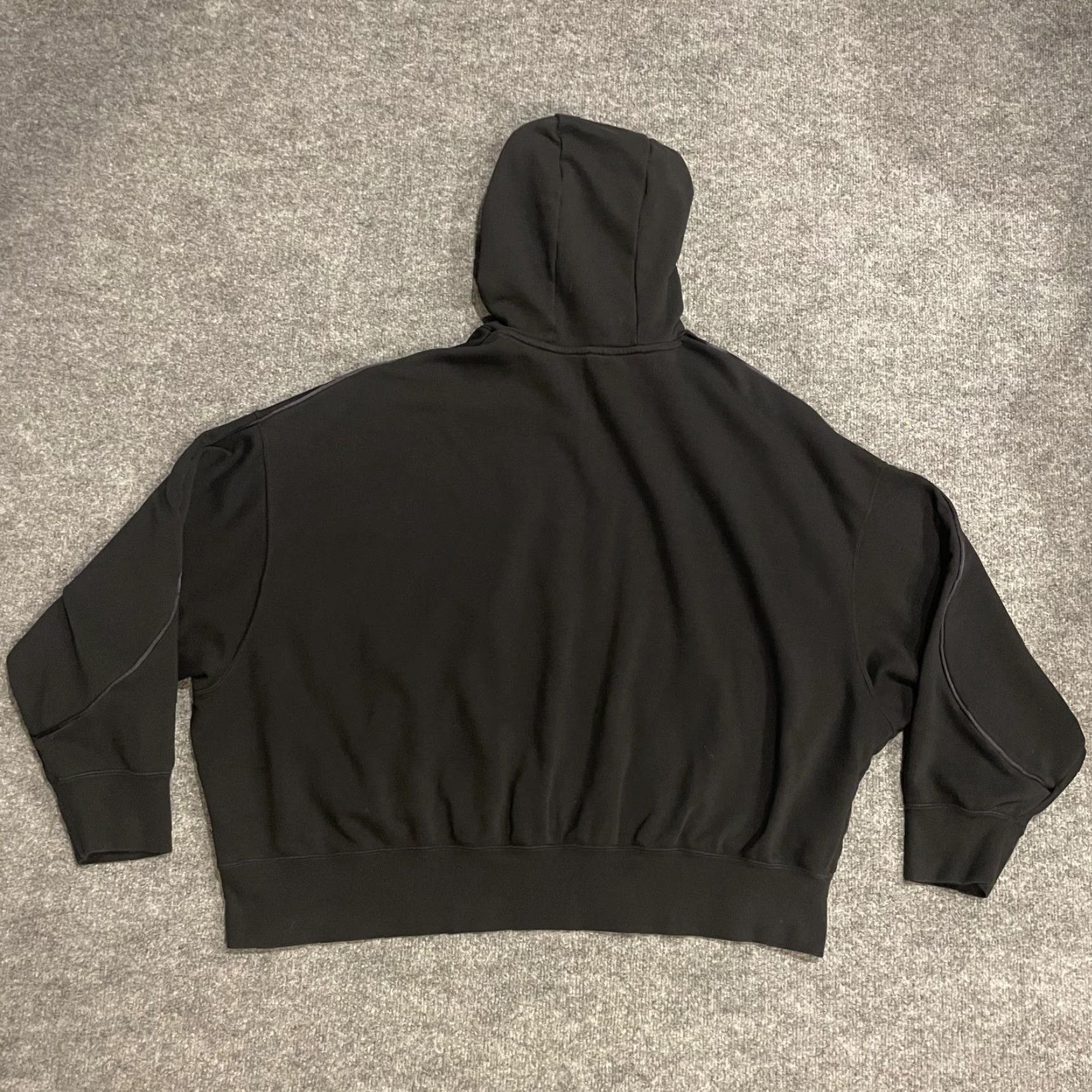 Nike VINTAGE Nike Air Fleece Oversized Hoodie Womens XL Black Swoosh Logo Sweatshirt DQ8915 Size XL / US 12-14 / IT 48-50 - 2 Thumbnail