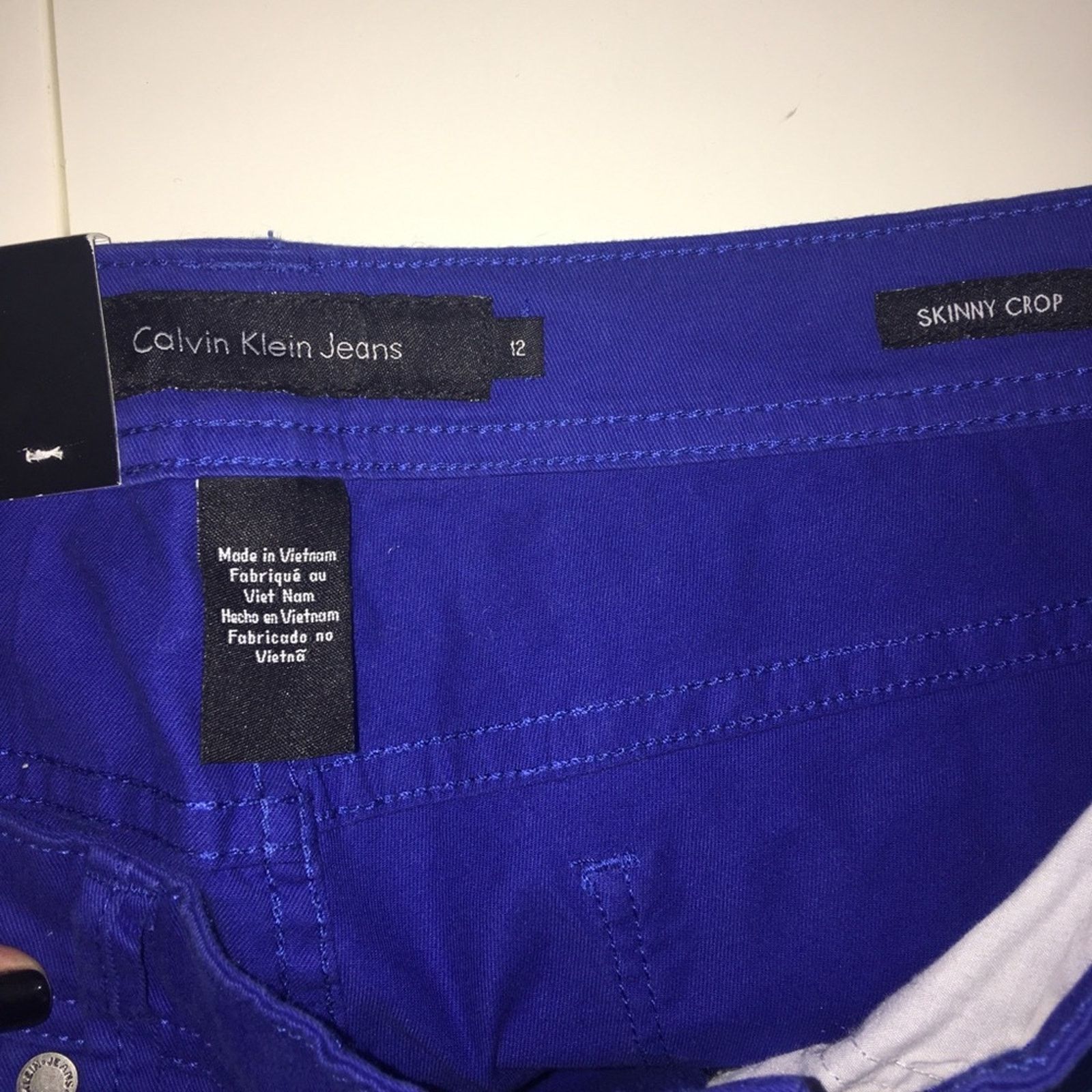 Calvin Klein NWT Calvin Klein Jeans Women's Skinny Crop Stretch Size 12 Size 34" / US 12 / IT 48 - 5 Thumbnail
