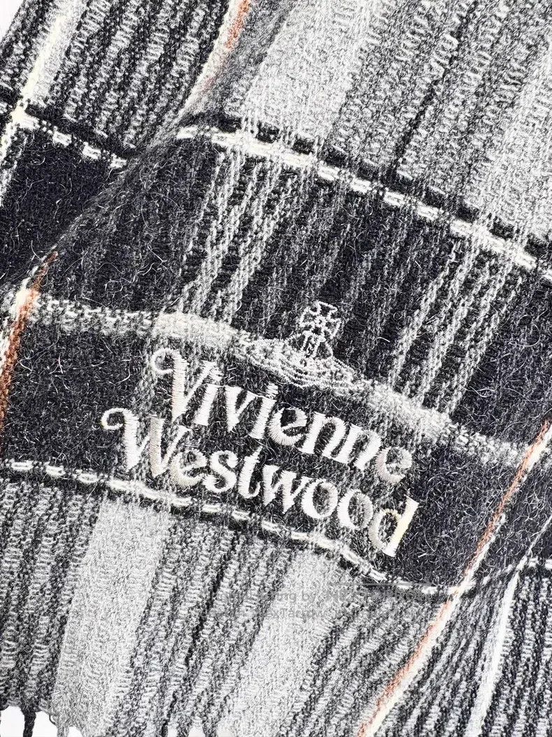 Vivienne Westwood Vivienne Westwood Letter embroidery gray and black silver Size ONE SIZE - 2 Thumbnail