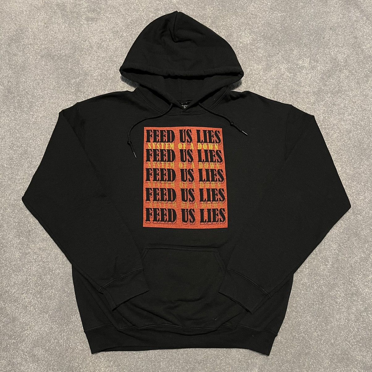 Band Tees Vintage System of a Down Feed Us Lies Logo Pullover Hoodie Size US M / EU 48-50 / 2 - 1 Thumbnail