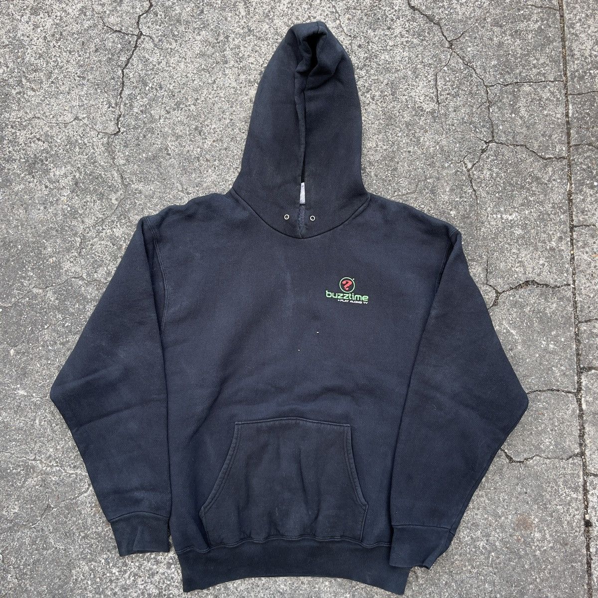 Fruit Of The Loom × Vintage Vintage 90s BUZZTIME PLAY ALONG TV Hoodie Size US L / EU 52-54 / 3 - 1 Thumbnail