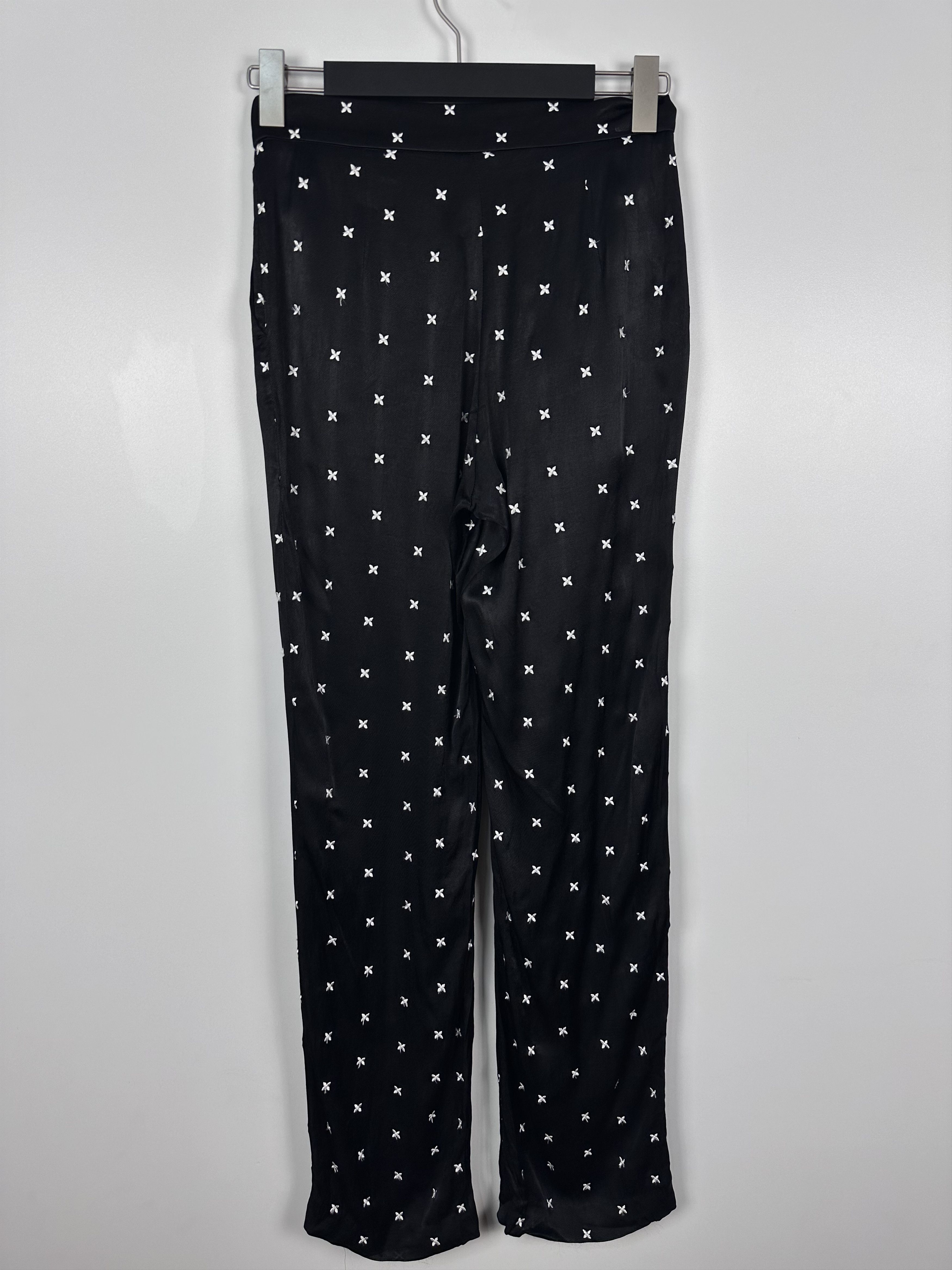 Sandro Sandro Light Womens Viscose Pants Black Size 36 Size 26" / US 2 / IT 38 - 4 Thumbnail