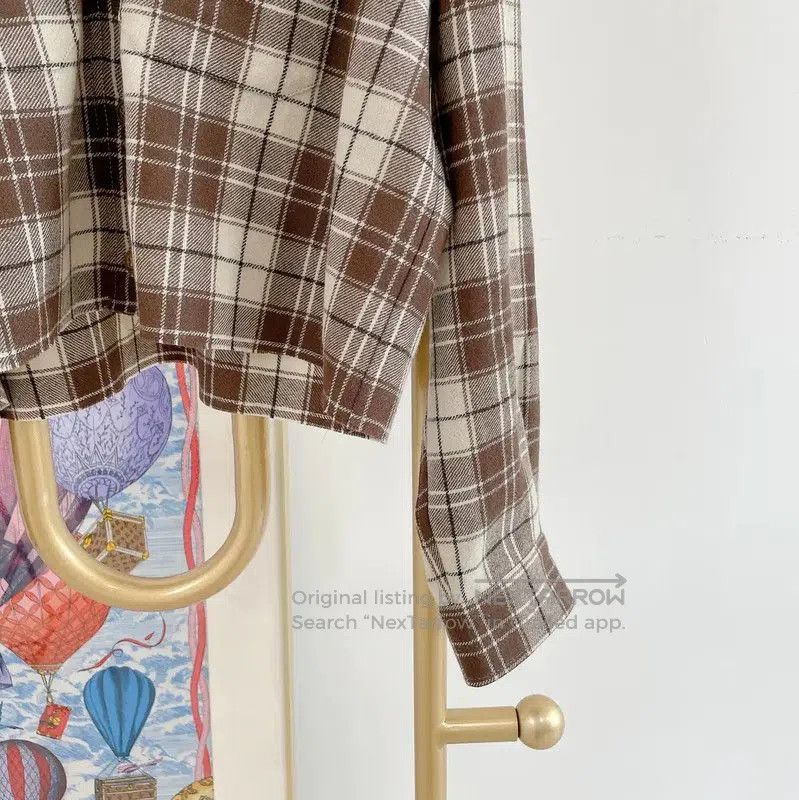 Miu Miu Miu Miu Brown Check Wool Jacket for Women . Size S / US 4 / IT 40 - 2 Thumbnail
