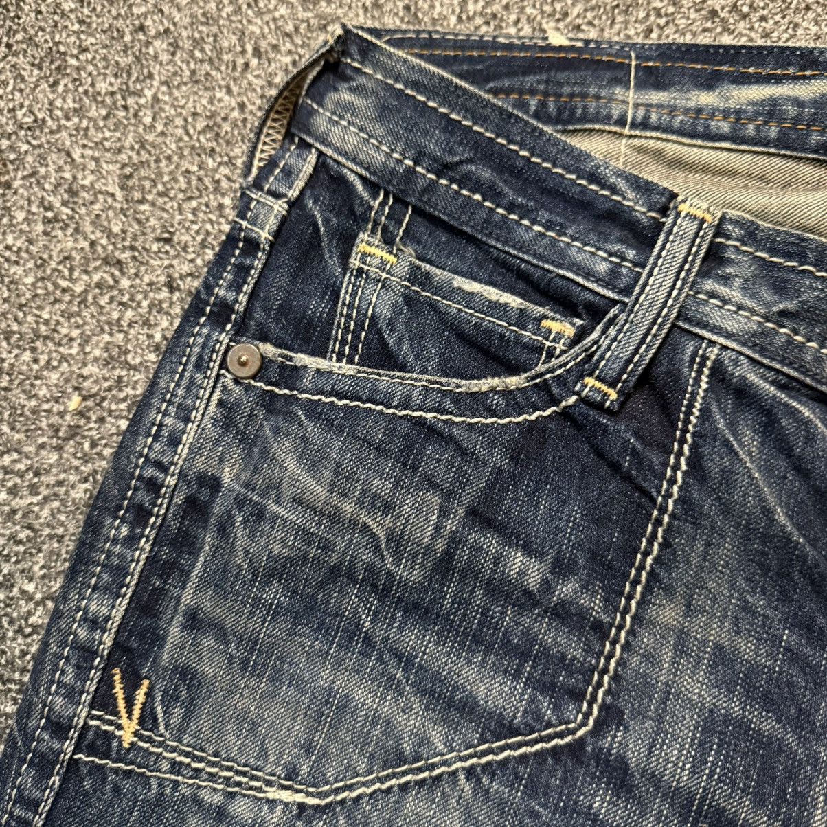 Tornado Mart 🔥🇯🇵 Vintage Flared Sick Japanese Brappers Jeans Size US 30 / EU 46 - 4 Thumbnail