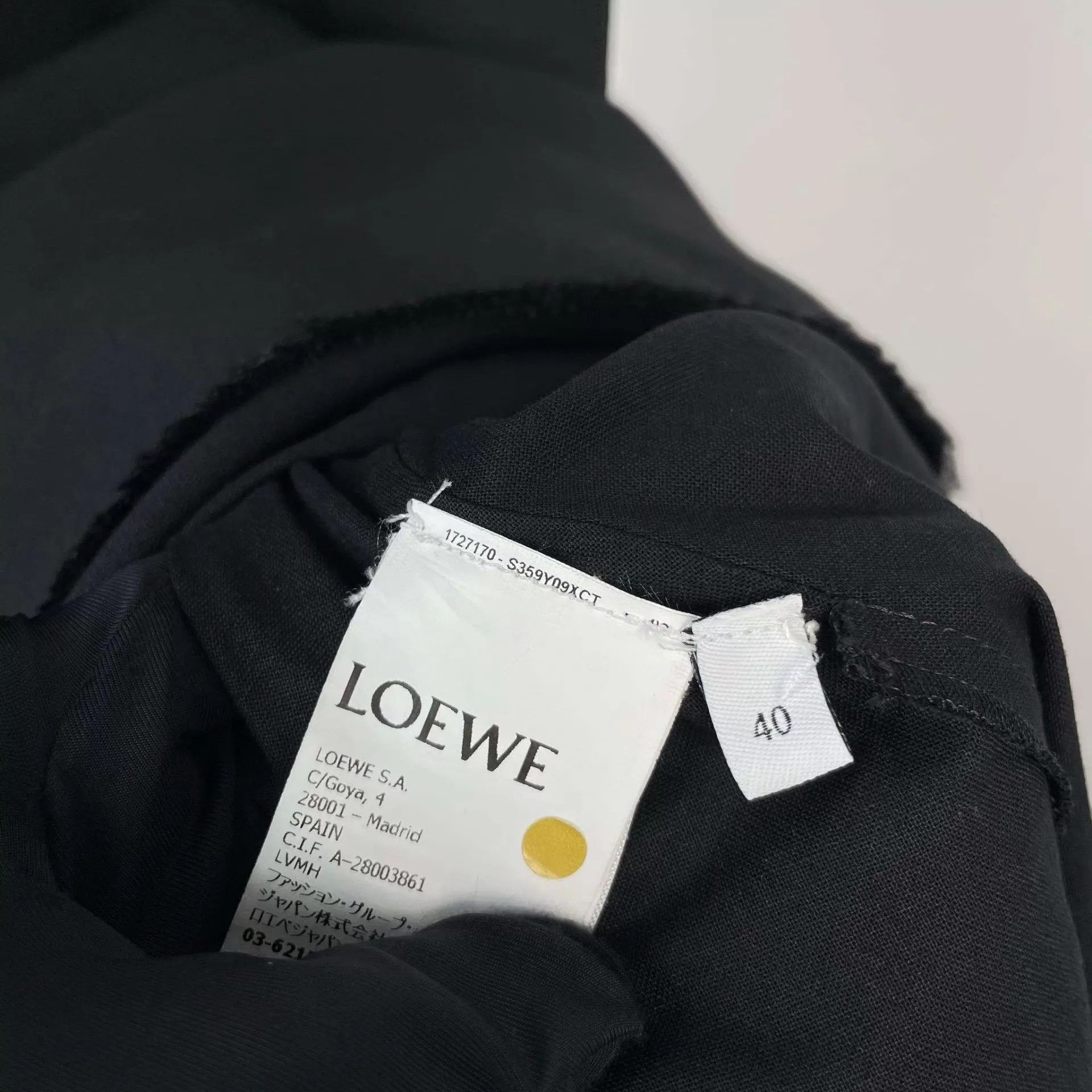 Loewe Loewe suit fabric black dress size 40 Size S / US 4 / IT 40 - 4 Thumbnail