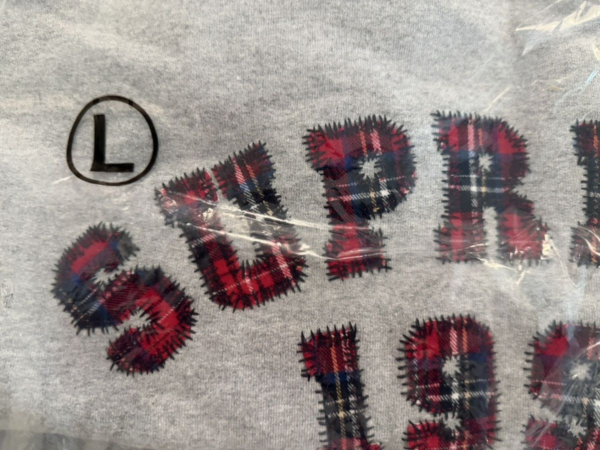 Supreme Supreme Plaid Arc Crewneck Gray Large Size US L / EU 52-54 / 3 - 2 Thumbnail