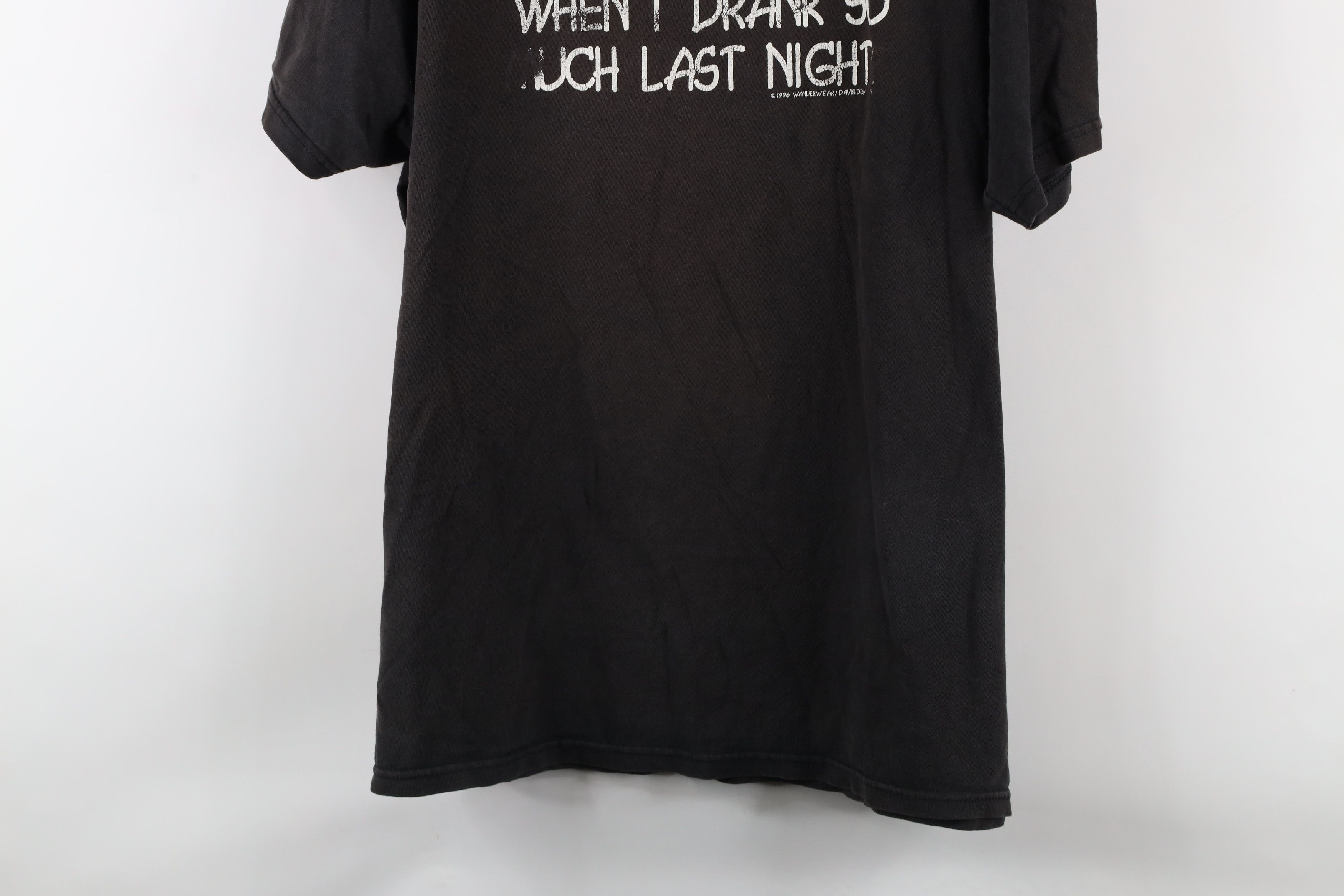 Vintage Vintage 90s Thirsty When I Drank So Much Last Night T-Shirt Size US XXL / EU 58 / 5 - 3 Thumbnail