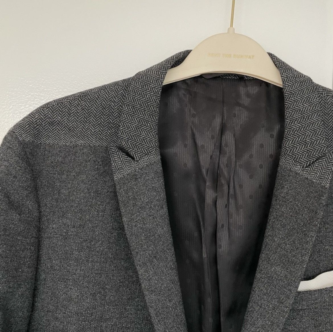 Selected Homme SELECTED Mens Gray Wool Blazer Size 46L - 2 Thumbnail