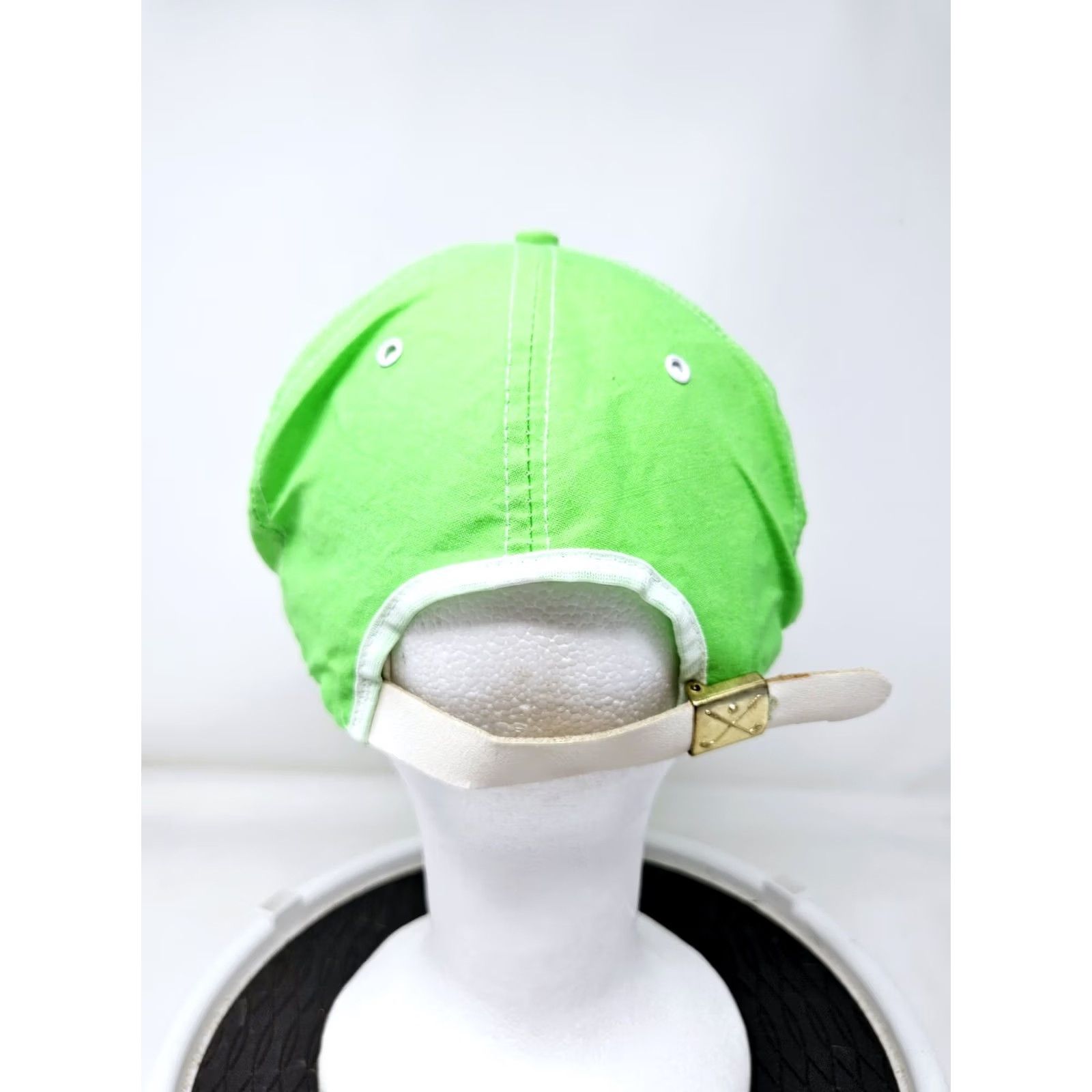 Vintage VINTAGE Miller Genuine Draft 80s Neon Green Adjustable Hat Baseball Cap Mens One Size Green 80s Beer Size ONE SIZE - 4 Thumbnail