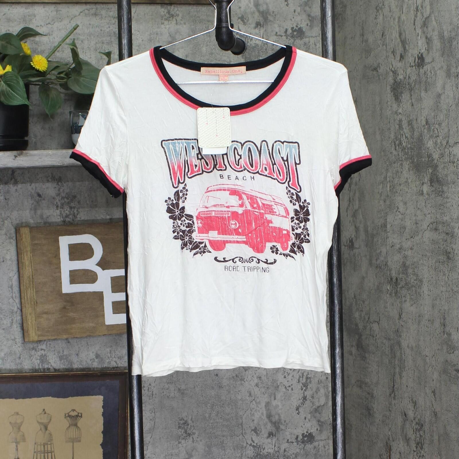 Other Rebellious One Ringer T-shirt Tee Graphic Ivory Off White M Size M / US 6-8 / IT 42-44 - 1 Thumbnail