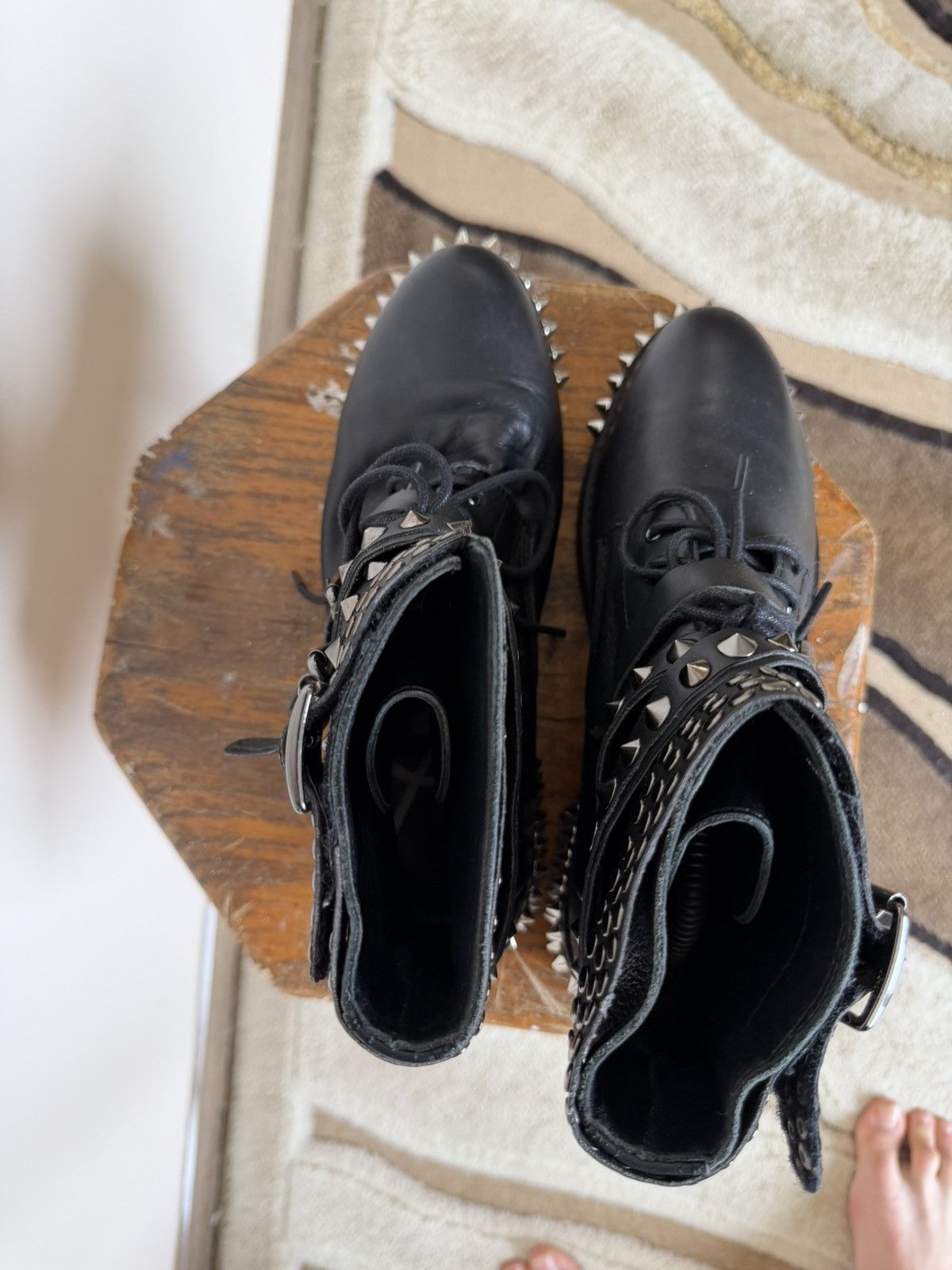 Yves Saint Laurent YvesSaintLaurent Luxury Biker Goth Archive Boots Size US 6 / IT 36 - 7 Thumbnail