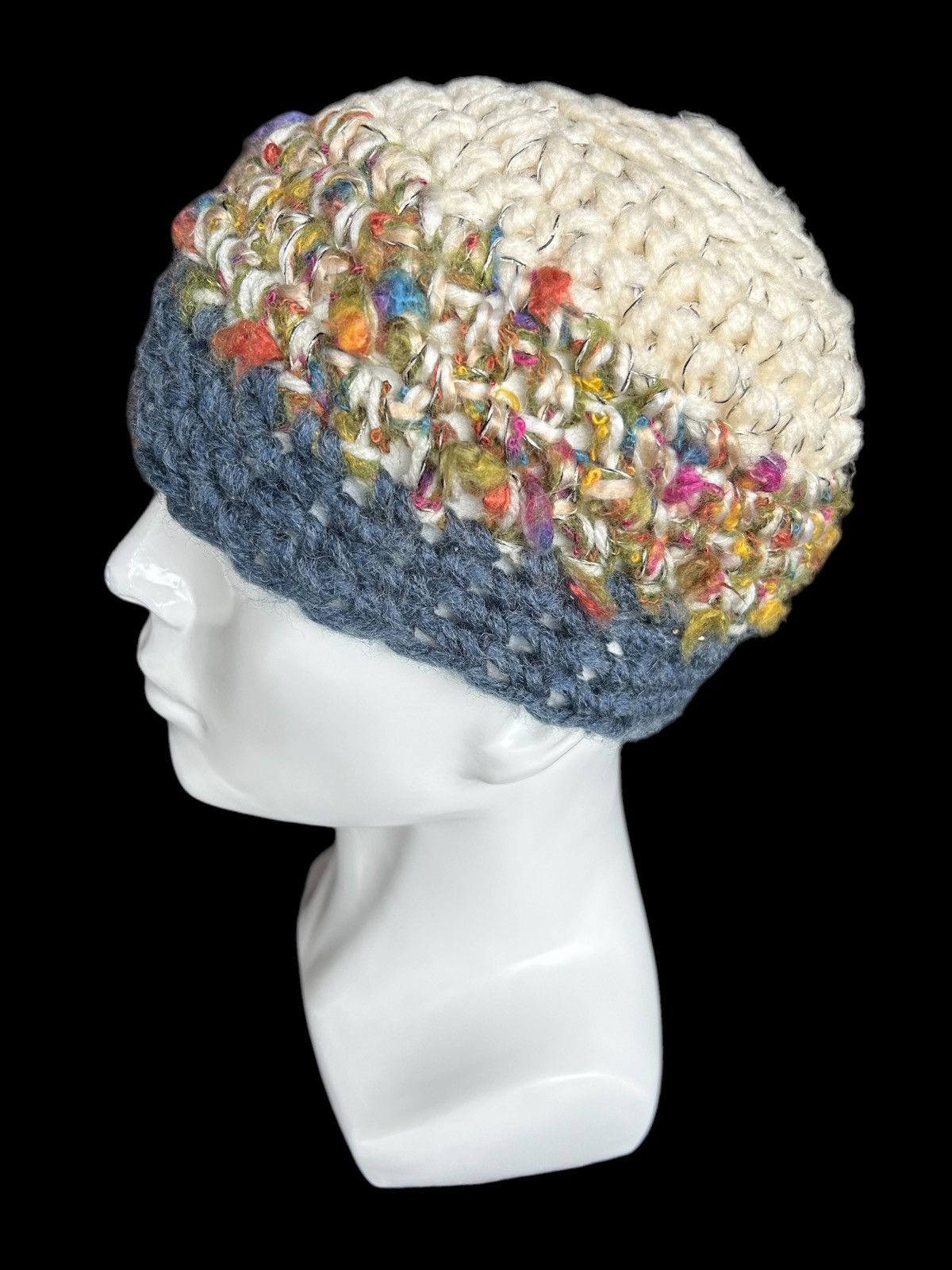 Japanese Brand × Kapital × Vintage Hippies Style Crochet Knitted Handmade Beanie Hats Size ONE SIZE - 1 Thumbnail