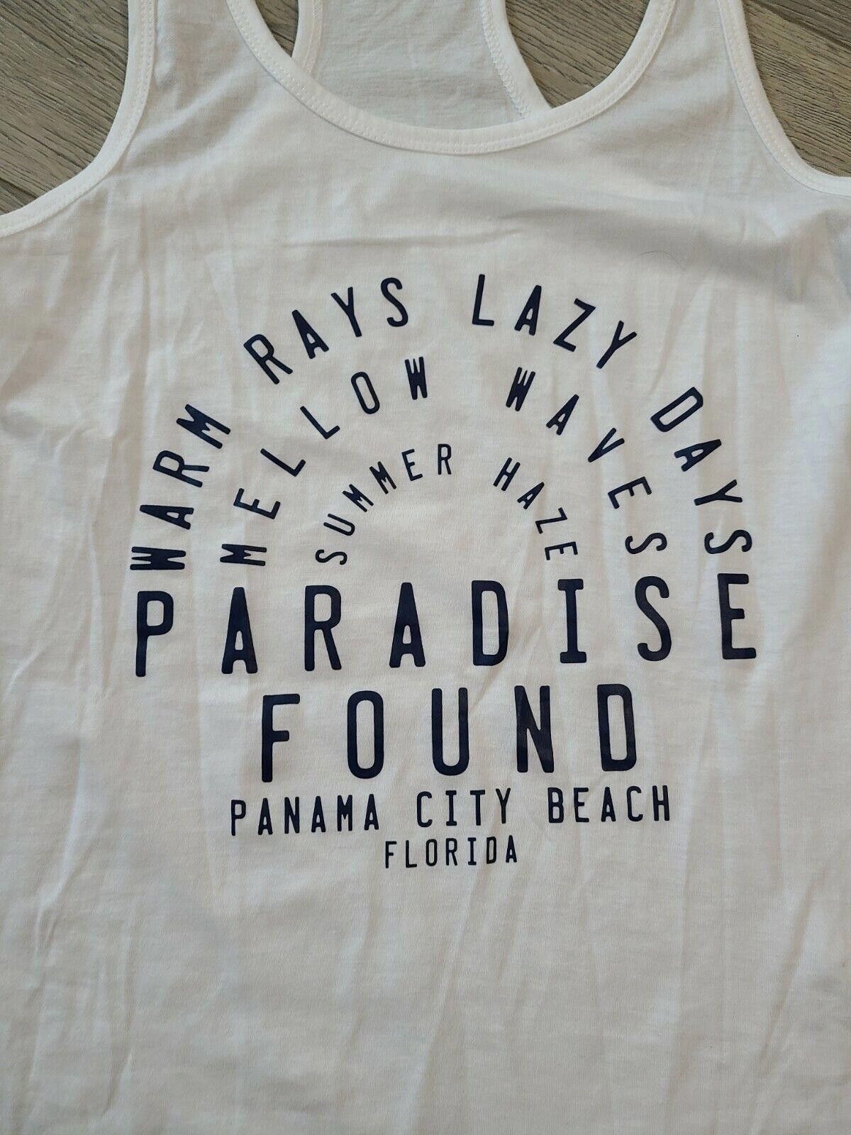 Designer Southern Spirit Tank Top Large Panama City Beach White Size L / US 10 / IT 46 - 2 Thumbnail