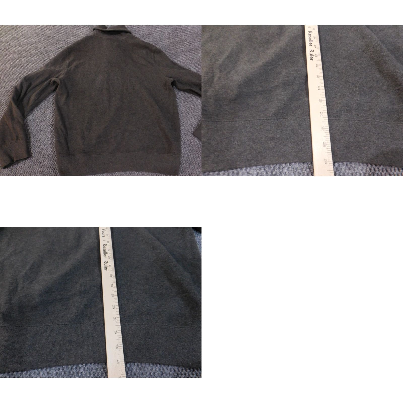 Polo Ralph Lauren Polo Ralph Lauren Sweater Mens XL Gray Knit Cotton Pullover Button Neck High Knit Solid Size US XL / EU 56 / 4 - 9 Thumbnail