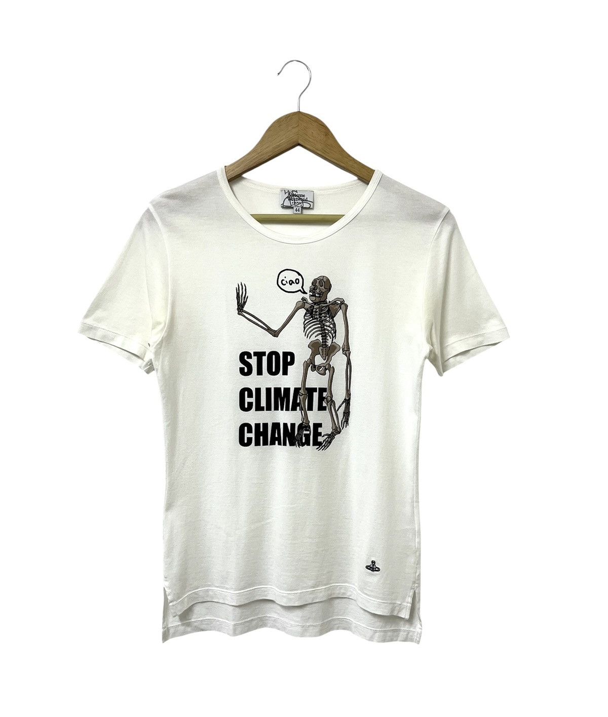 Vivienne Westwood VIVIENNE WESTWOOD MAN STOP CLIMATE CHANGE SKULL TSHIRT Size S / US 4 / IT 40 - 1 Thumbnail