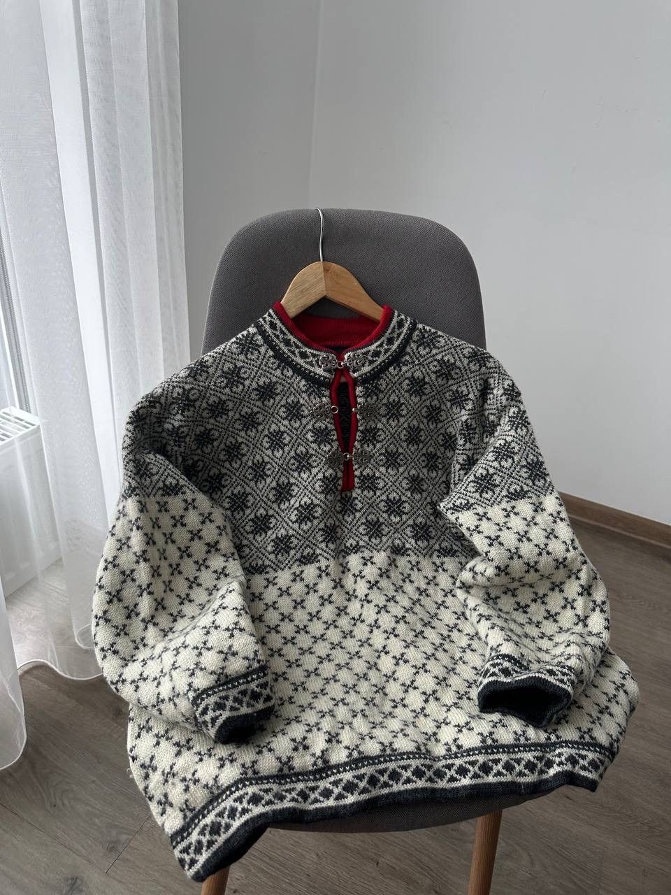 Japanese Brand × Vintage Vintage Nordic Jumper Fair Isle Wool Sweater Size L / US 10 / IT 46 - 2 Thumbnail