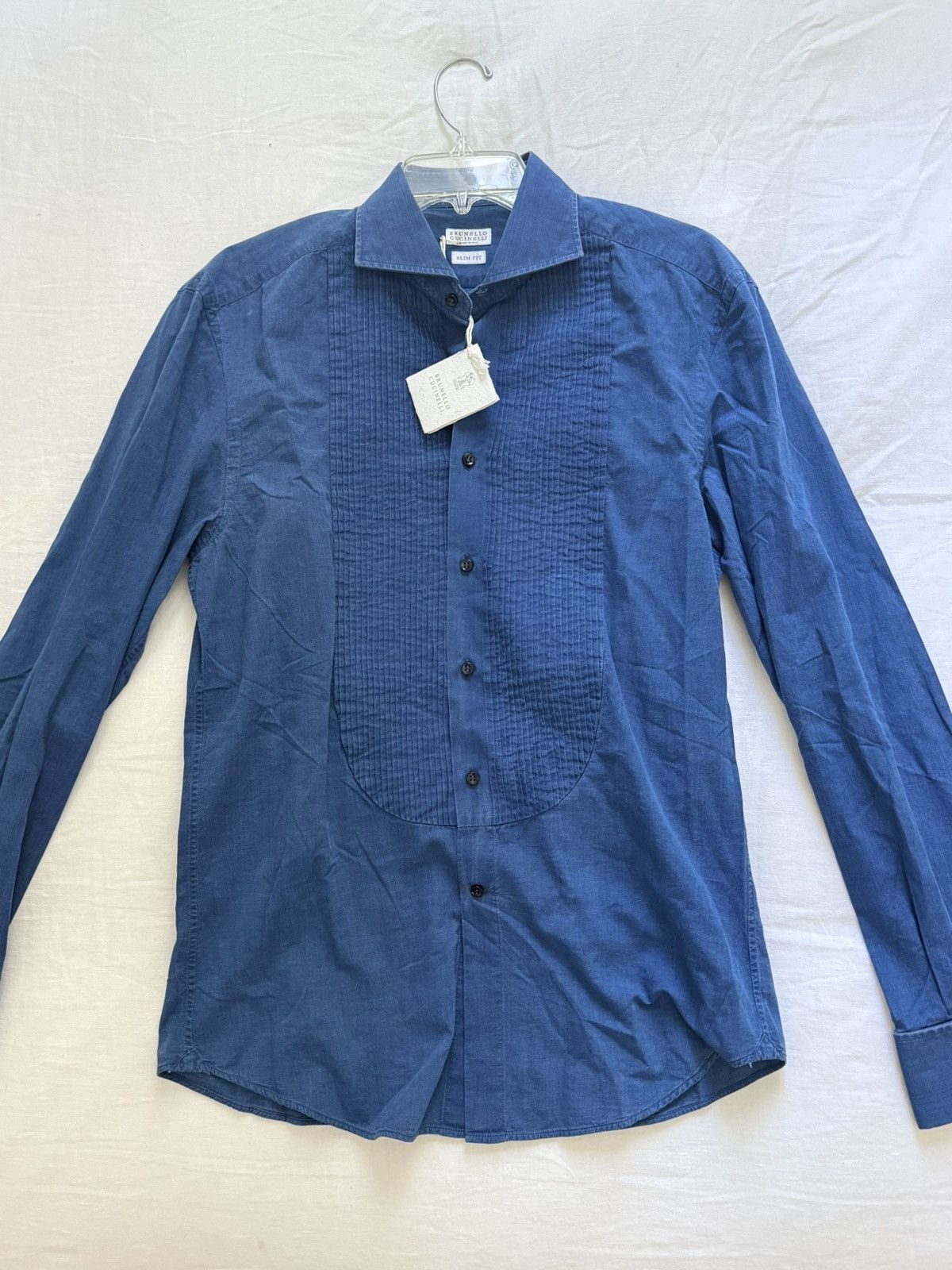 Brunello Cucinelli Brunello cucinelli blue button down Size US S / EU 44-46 / 1 - 1 Thumbnail
