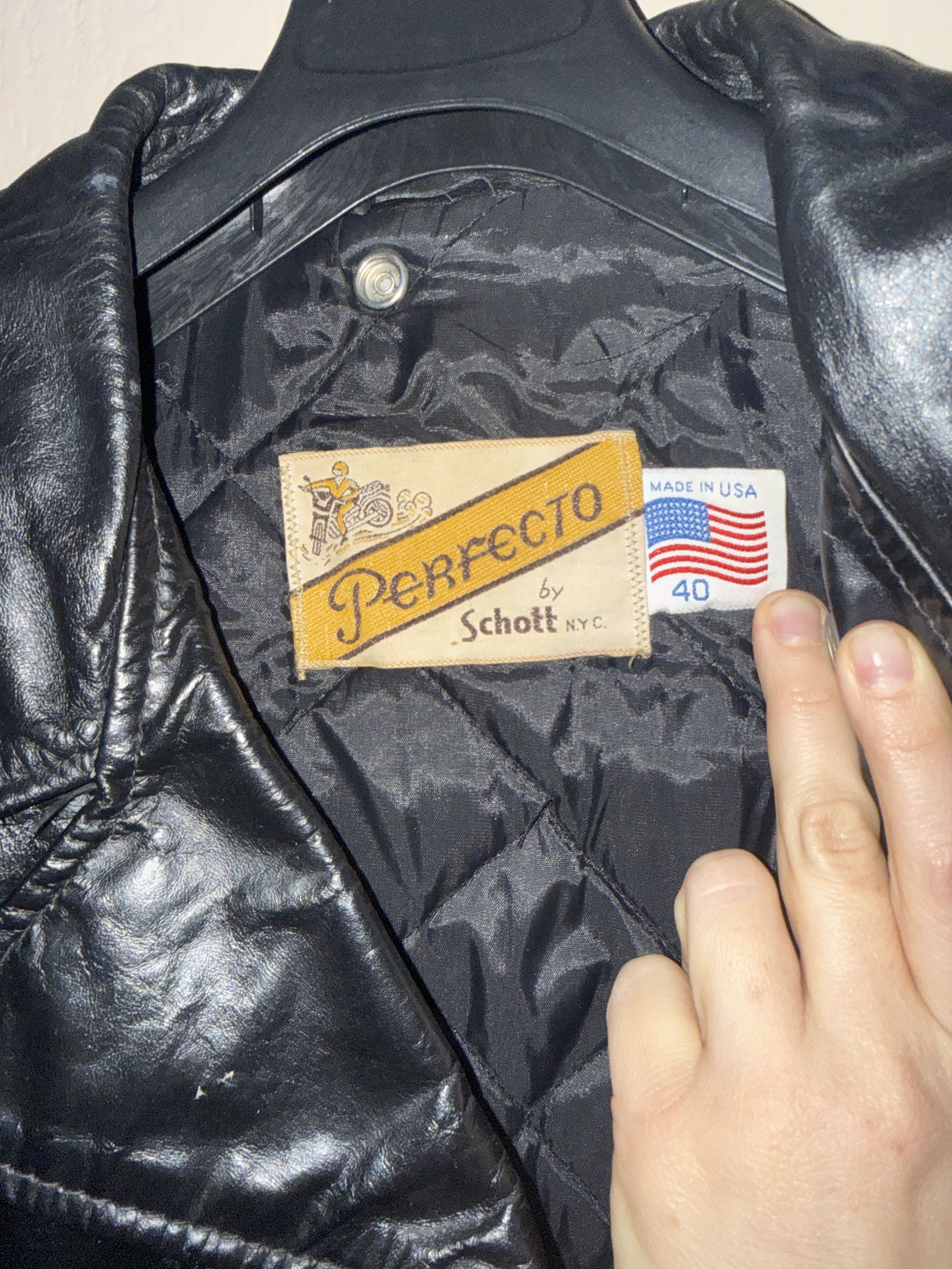 Schott Vintage Schott Perfecto 618 Leather Jacket – Made in USA Size US L / EU 52-54 / 3 - 2 Thumbnail