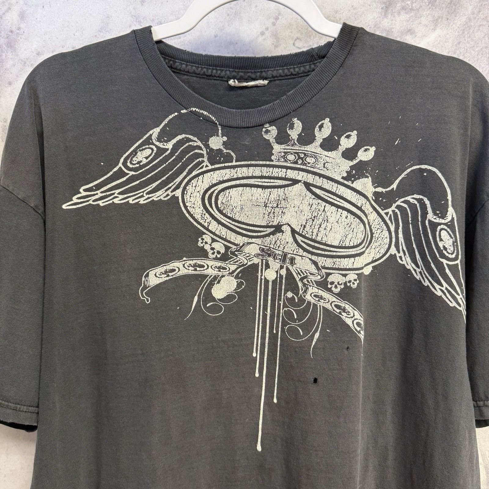 Vintage Vintage SRH T Shirt Mens XL Faded Black King Spade KMK Kotto Size US XL / EU 56 / 4 - 1 Thumbnail
