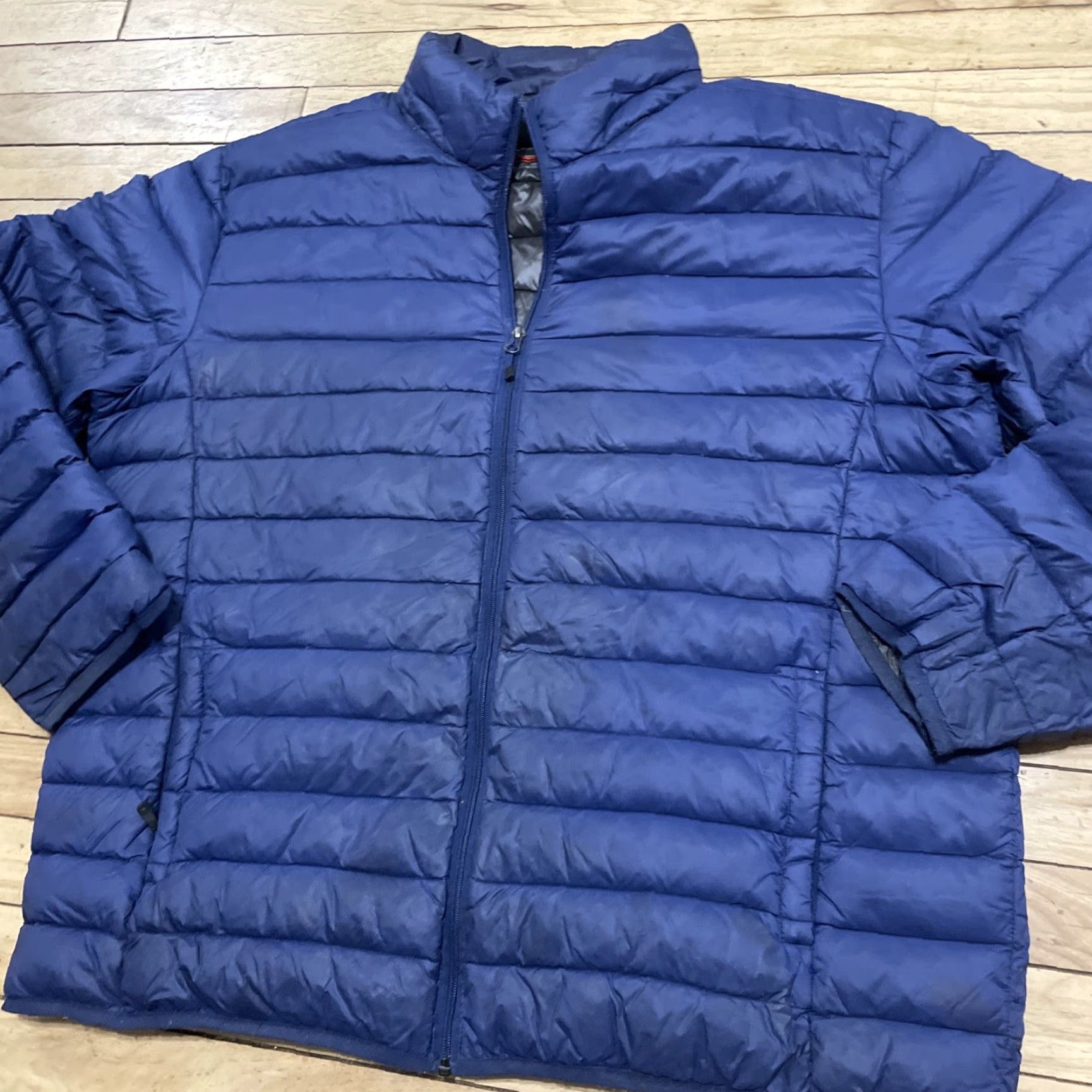 Vintage Hawke & Co Duck Down Puffer Jacket Men 2XL Blue Light Sports Performance Fade Jacket Size US XXL / EU 58 / 5 - 4 Thumbnail