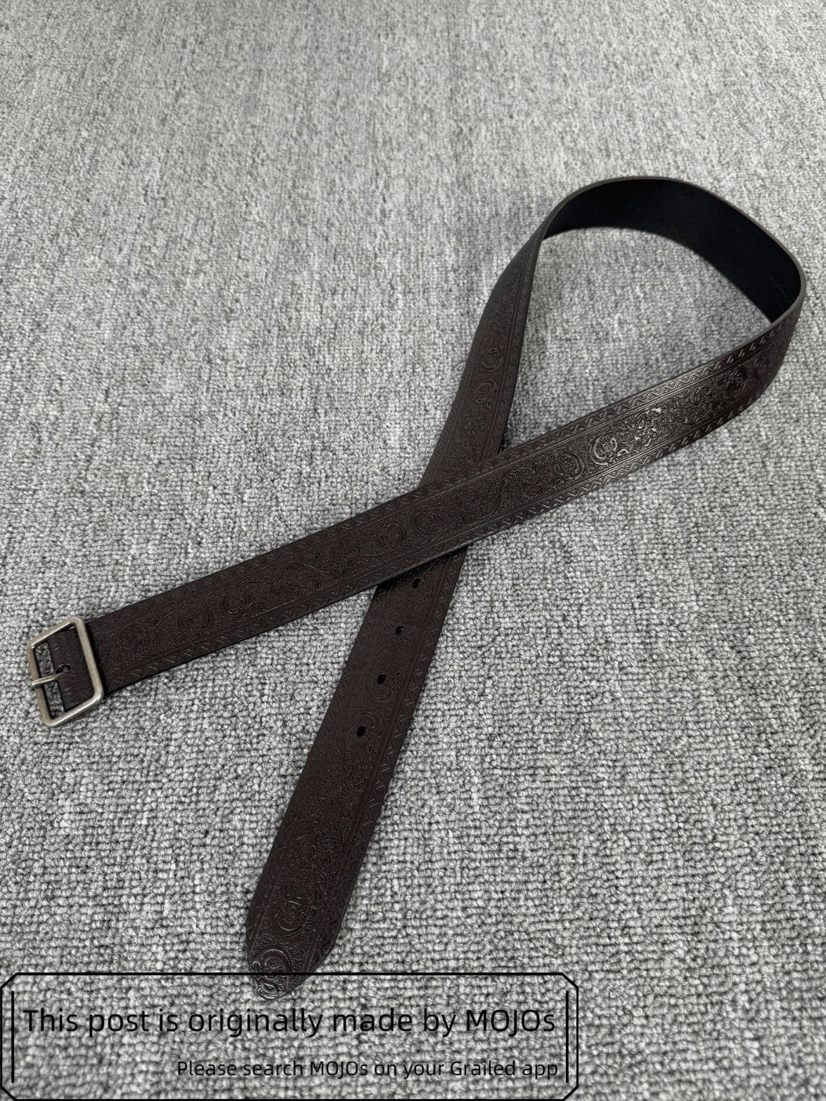 Sz 90 Saint Laurent Paris 18AW Westen Pattern Belt mojos5