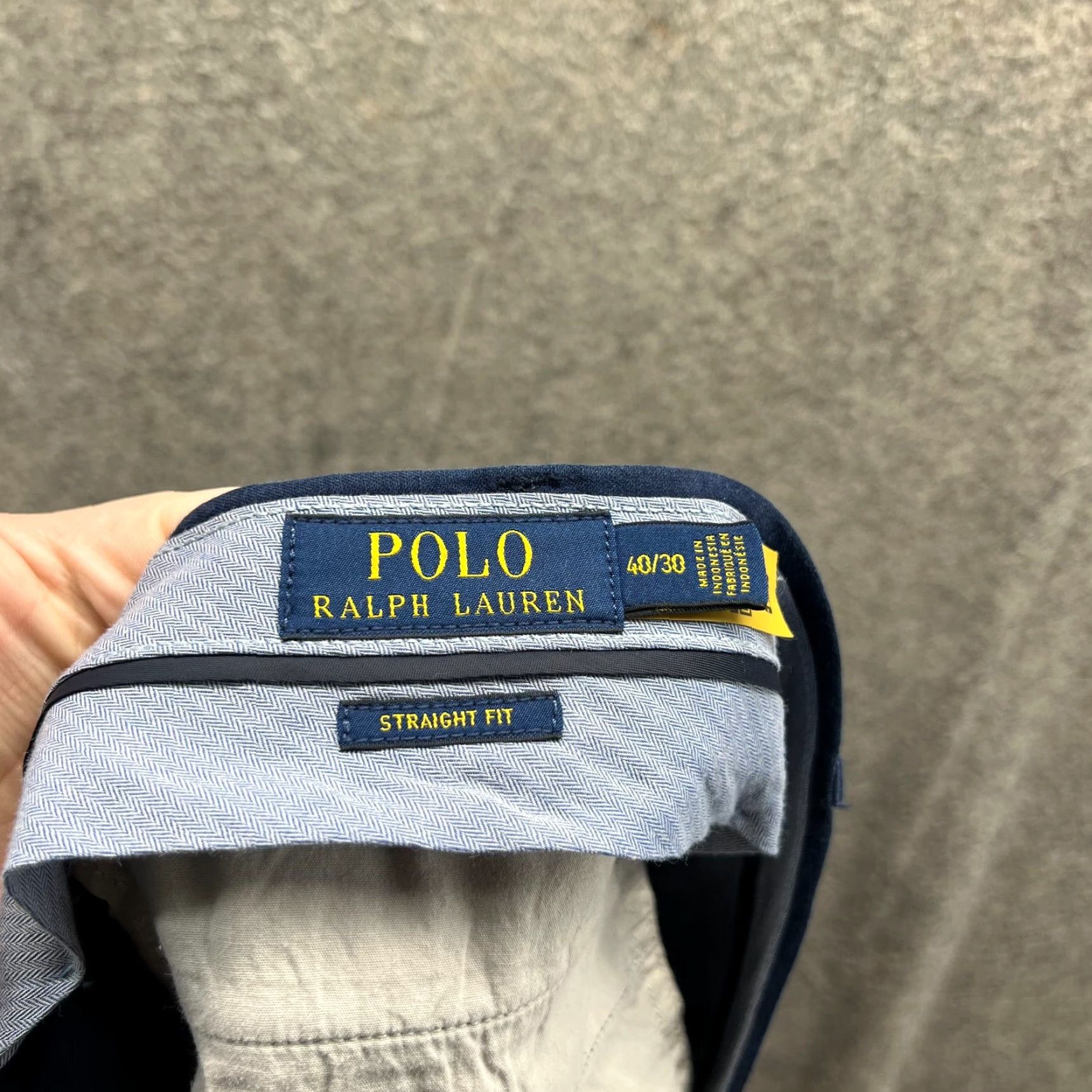 Polo Ralph Lauren Polo Ralph Lauren Dress Pants Men 40x30 Blue Chino Pleated Straight Fit Trouser Size US L / EU 52-54 / 3 - 4 Thumbnail
