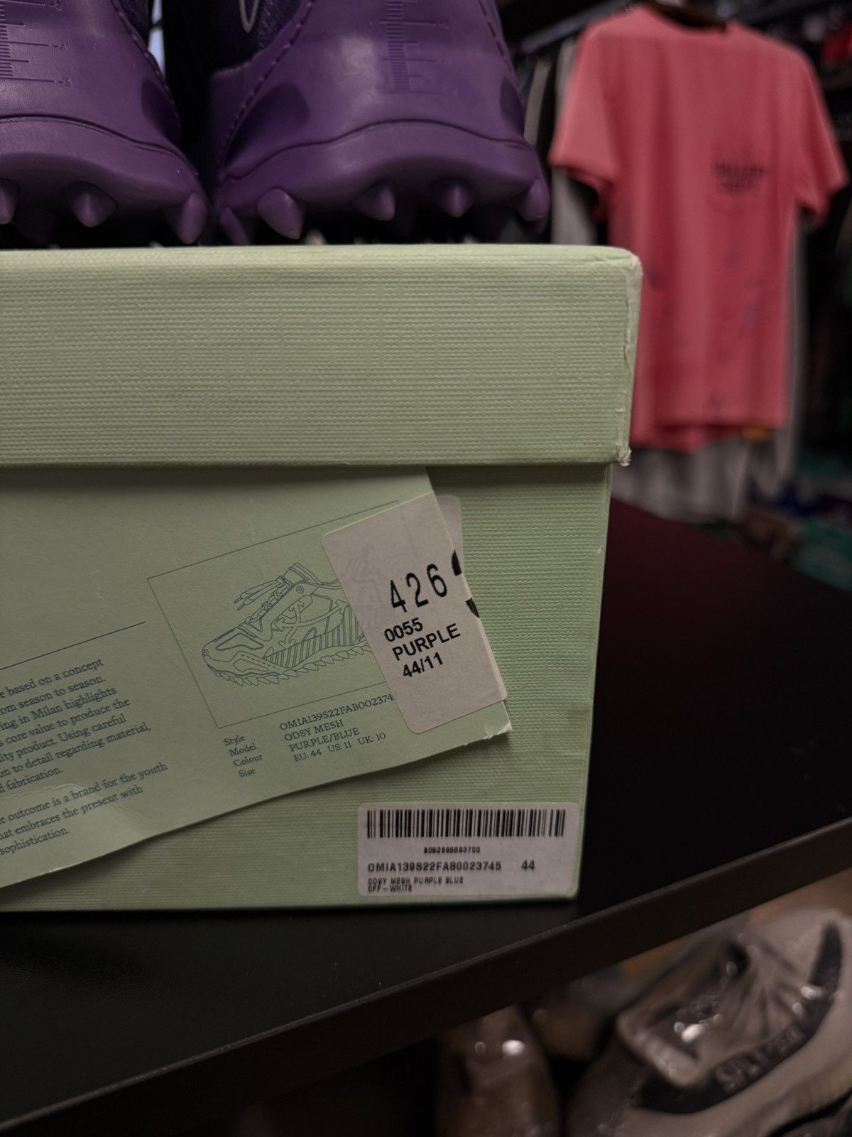 Off-White Off White ODYS 1000 Purple Blue $850 Retail 44EU/11US Size US 11 / EU 44 - 17 Thumbnail