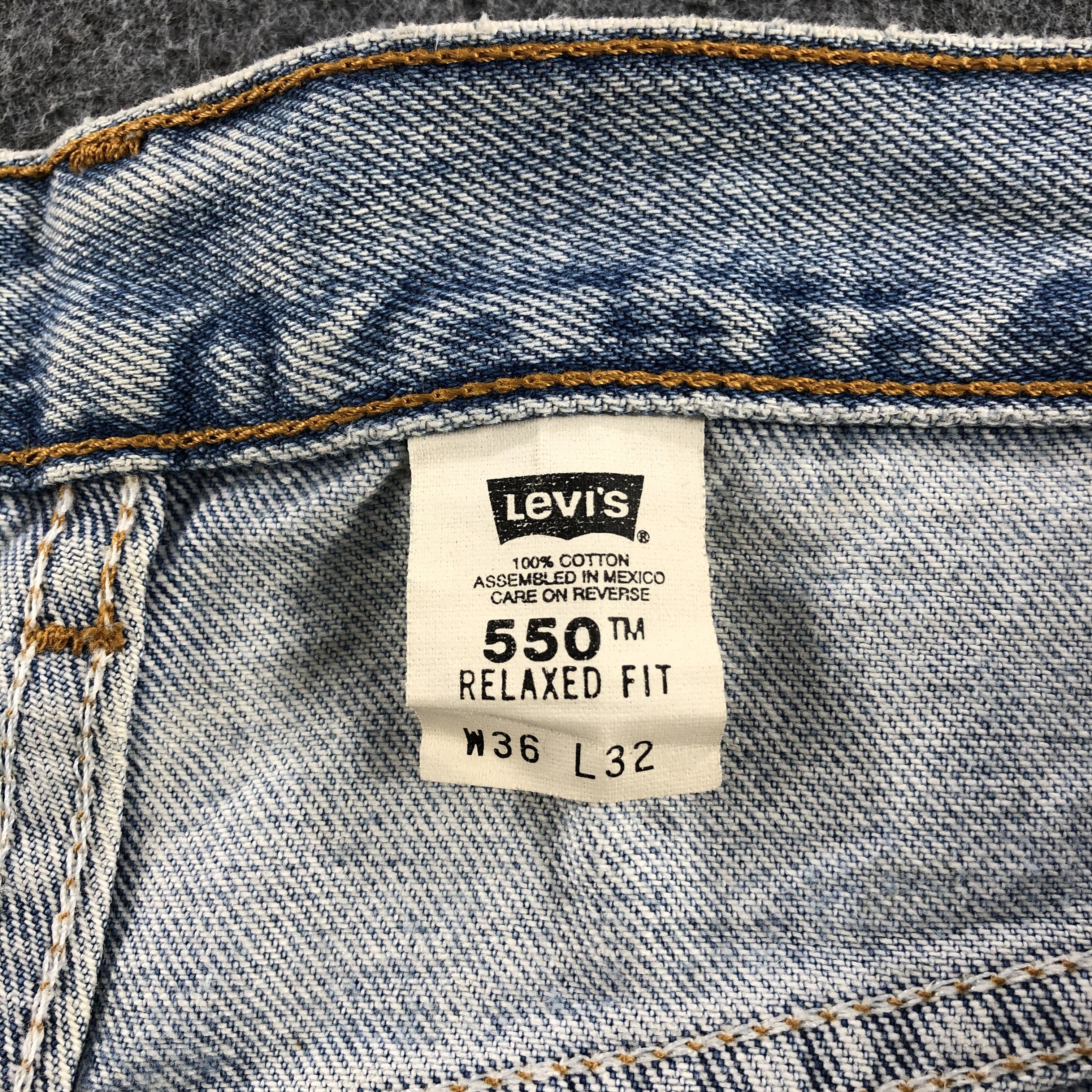 Levi's Vintage Levis 550 Light Wash Jeans- J1295 Size US 36 / EU 52 - 11 Thumbnail
