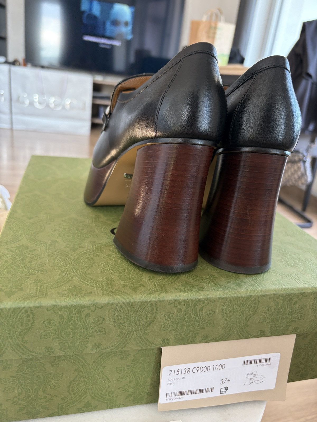 Gucci Gucci platform horsebit loafer blac Size US 7.5 / IT 37.5 - 7 Thumbnail