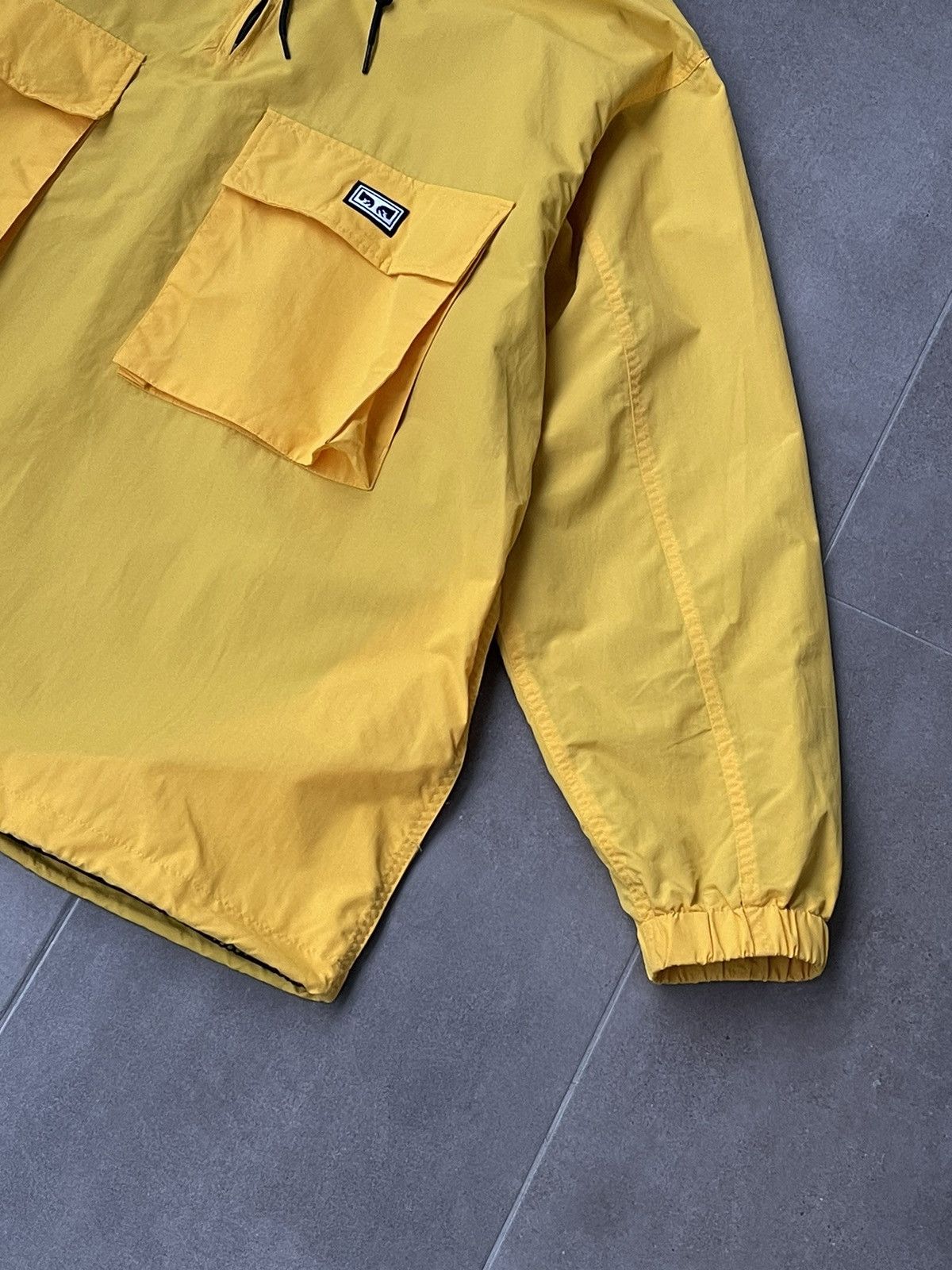 Obey Obey Small Logo Yellow Reflective Windbreaker Anorack Jacket Size US XXL / EU 58 / 5 - 6 Thumbnail