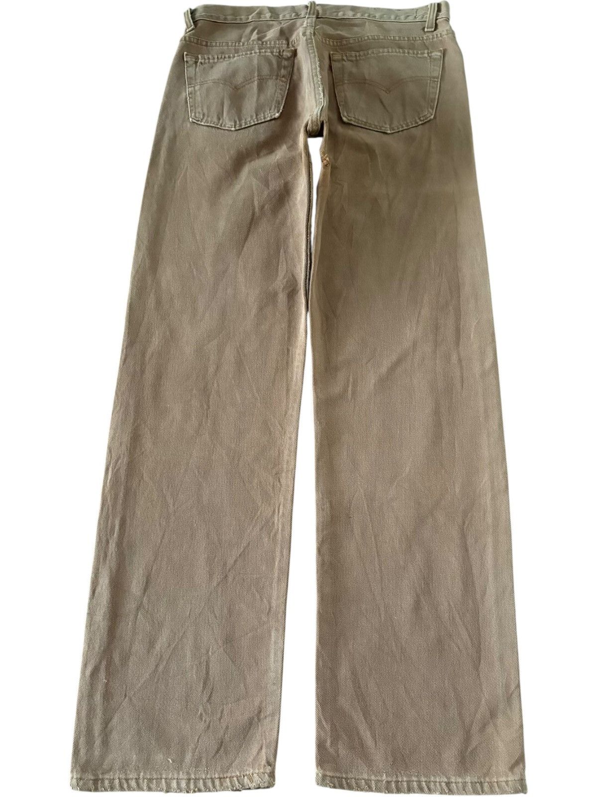 Levi's Vintage 90s Levis 501 Brown Distressed Loose Jeans Size US 32 / EU 48 - 2 Thumbnail