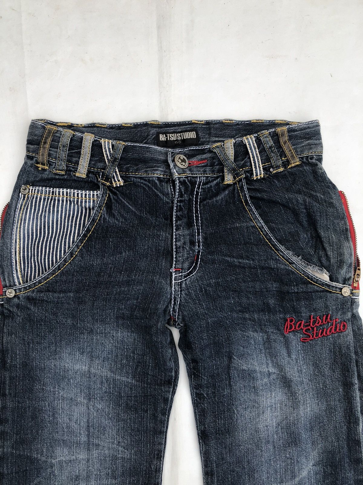 Hysteric Glamour Japanese Ba-tsu Studio Distressed Denim Jeans Size US 29 - 6 Thumbnail