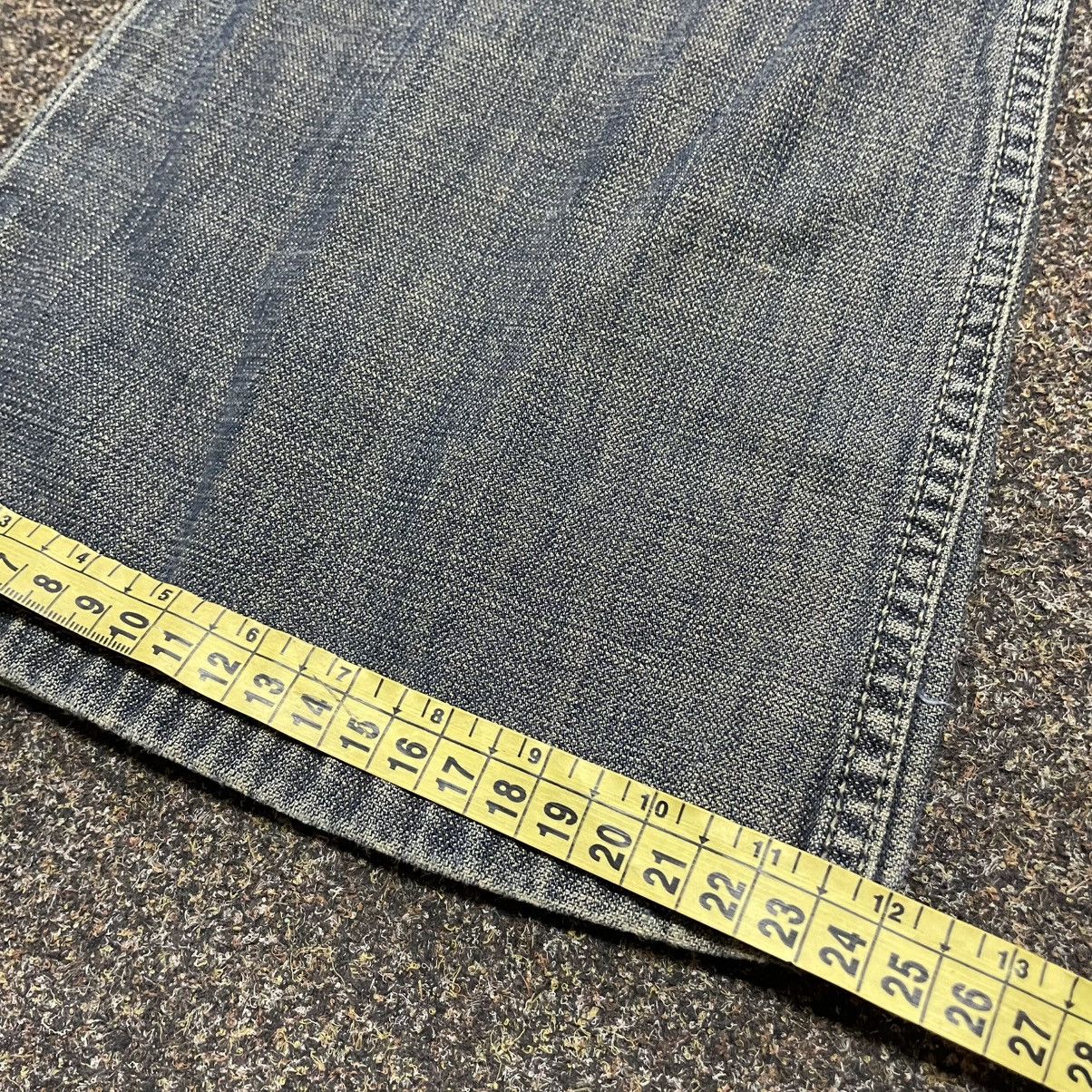 Vintage Vintage Y2K Baggy Wide Leg Faded Jeans Skater Logo 29 Size US 29 - 8 Thumbnail
