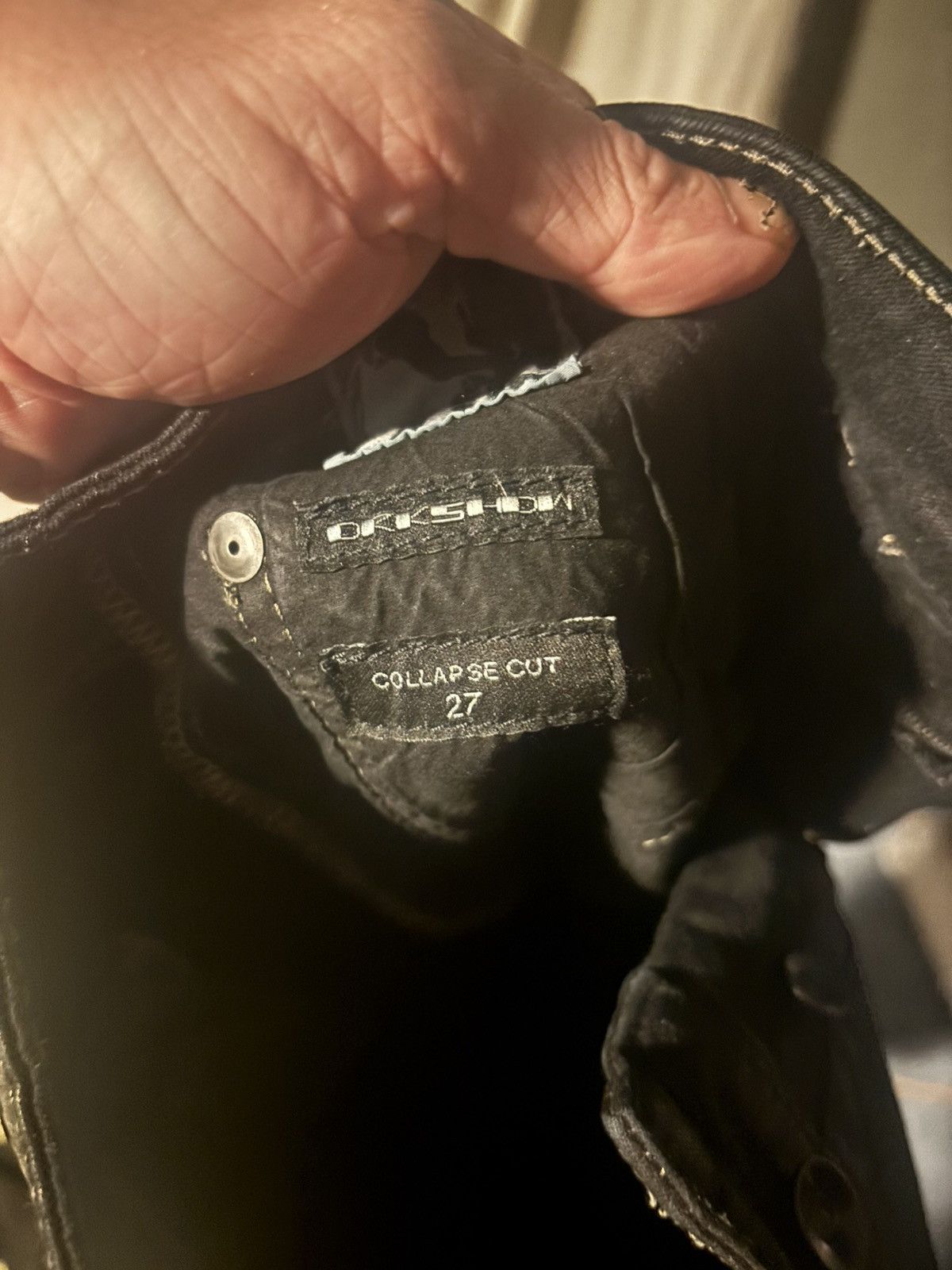 Rick Owens Rick Owens fw18 Sisyphus Collapse Cropped black wax Size US 27 - 4 Thumbnail