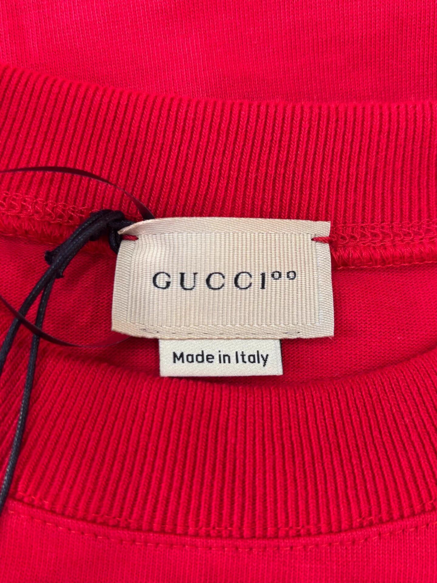 Gucci Gucci Red 10Y Kids White Logo Tee Size XXS / US 00 / IT 34 - 5 Thumbnail