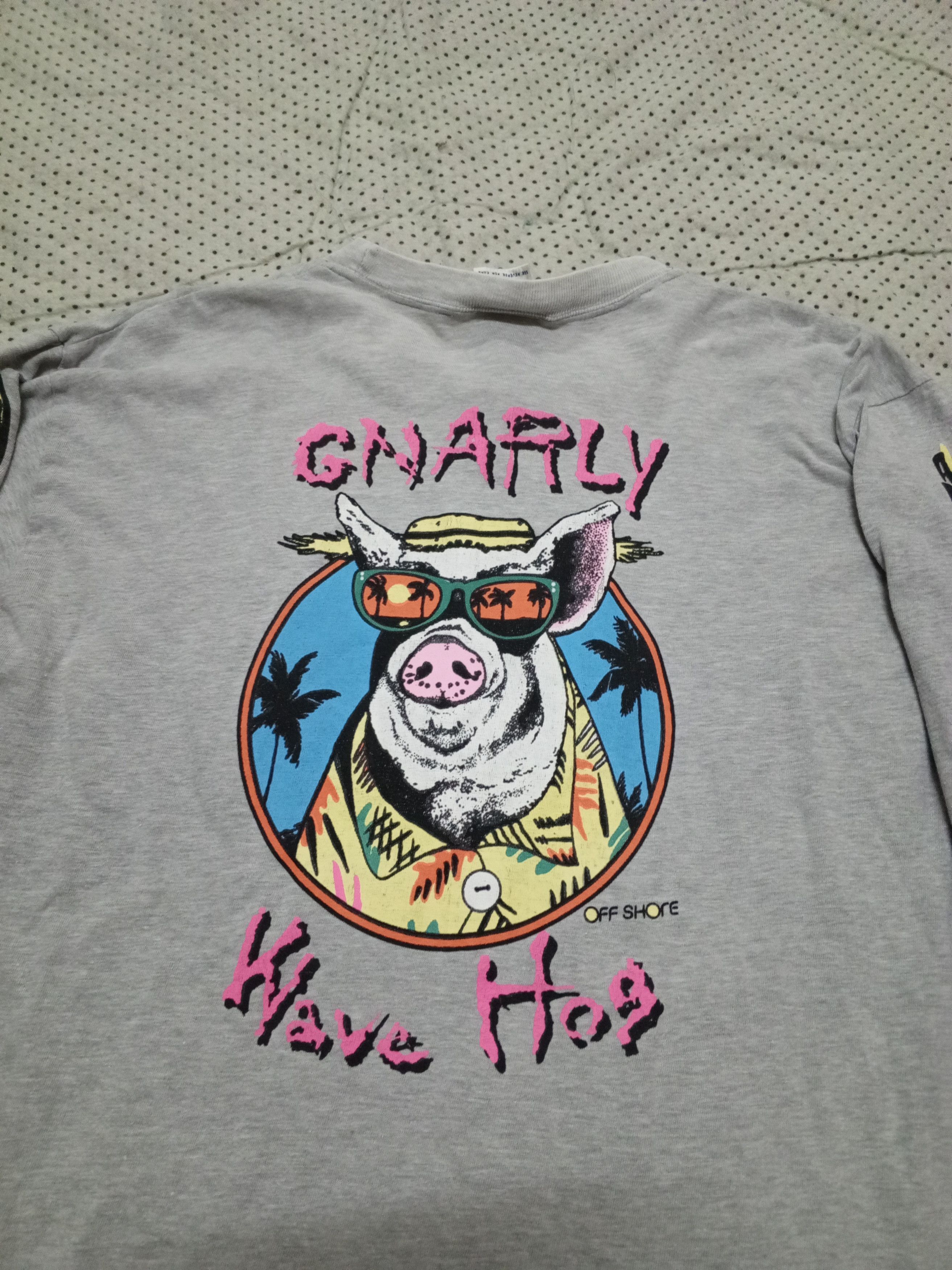 Vintage OFF SHORE LONG SLEEVE PIG PHOTOS VINTAGE Size US L / EU 52-54 / 3 - 1 Thumbnail