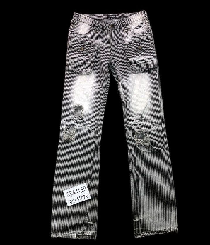 Other STRIPED⚡️⚡️Distressed Bushpant Hickory Stripe by Low Box Size US 30 / EU 46 - 1 Thumbnail