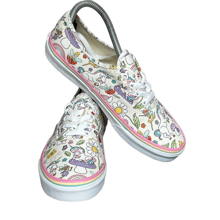 Vans Vans Low Fairy Tale Unicorn Rainbow Size 6Y Shoes W 7.5 NEW