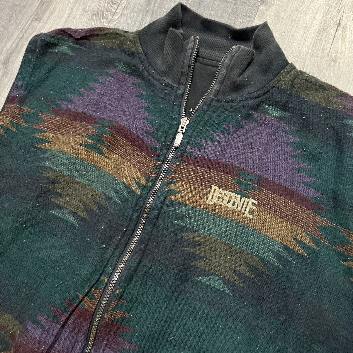 Descente × Vintage VTG Descente Aztec Navajo Reversible Outdoor Hike Ski Vest Size US XL / EU 56 / 4 - 3 Thumbnail