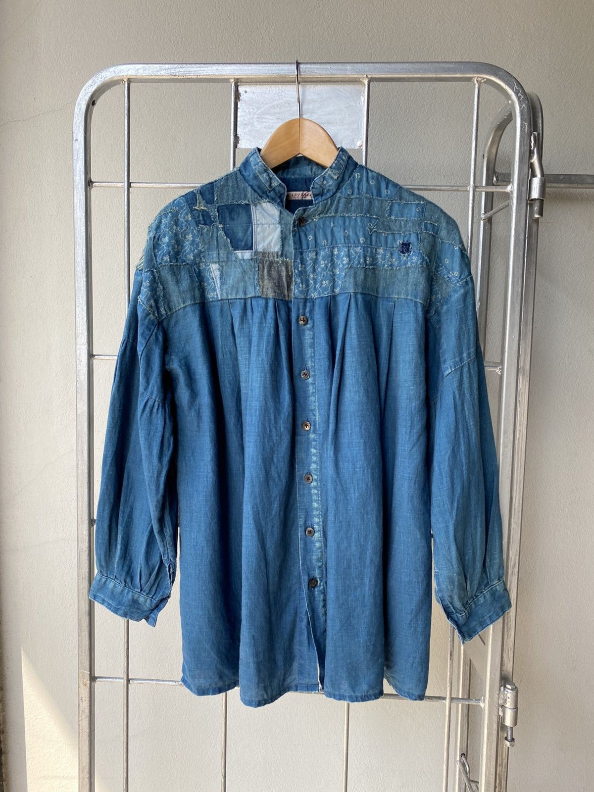 Kapital KAPITAL Indigo Patchwork Denim Blouse Size XS / US 0-2 / IT 36-38 - 11 Thumbnail