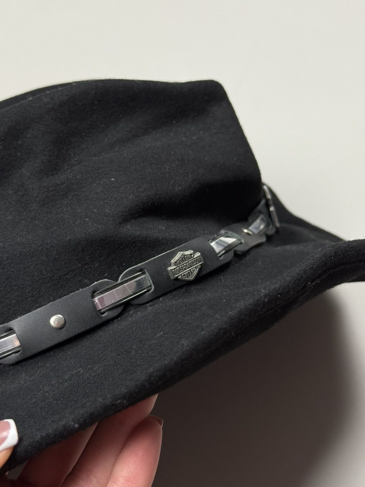 Harley Davidson Harley Davidson Western Wool Cowboy Hat Cap Size XL Size ONE SIZE - 11 Thumbnail