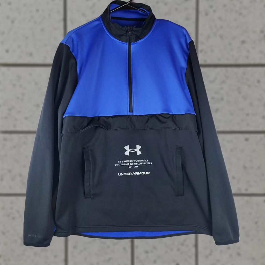 Under Armour Under Armour ColdGear Half-Zip Pullover Top Men’s L Blue/Black Thermal Size US L / EU 52-54 / 3 - 1 Thumbnail