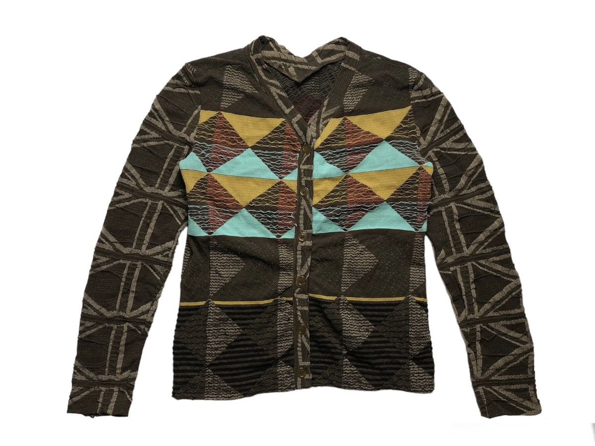 Vivienne Westwood FW 03 Vivienne Westwood x Wolford unique pattern cardigan Size S / US 4 / IT 40 - 1 Thumbnail