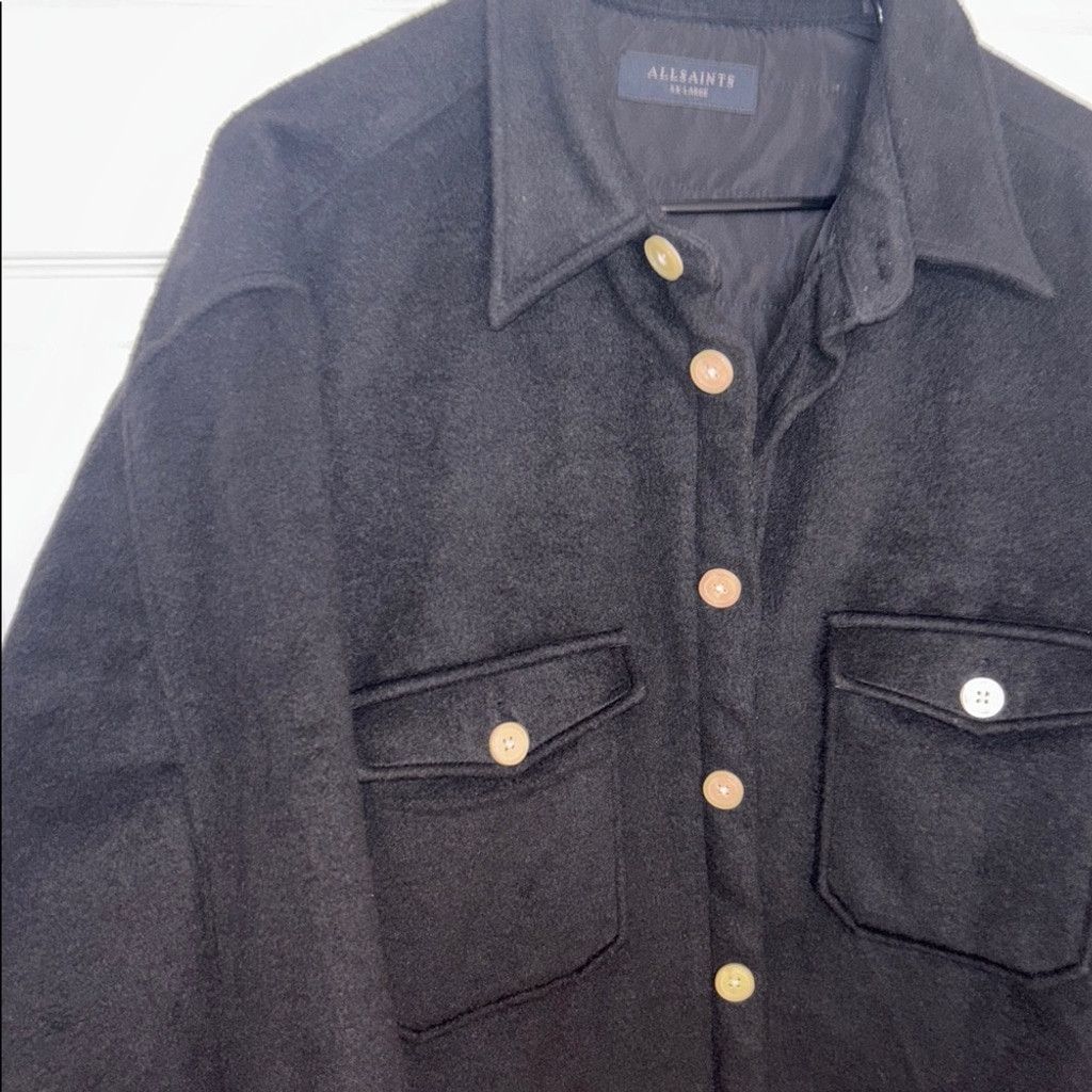 Allsaints All Saints Men’s Black Peacoat NWOT Sz XXL Size US XXL / EU 58 / 5 - 2 Thumbnail