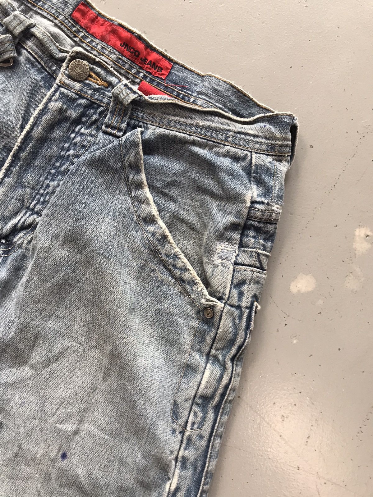 JNCO × Southpole × Vintage Vintage Jnco crown 👑 SpellOut embroidered carpenter jort Size US 34 / EU 50 - 5 Thumbnail