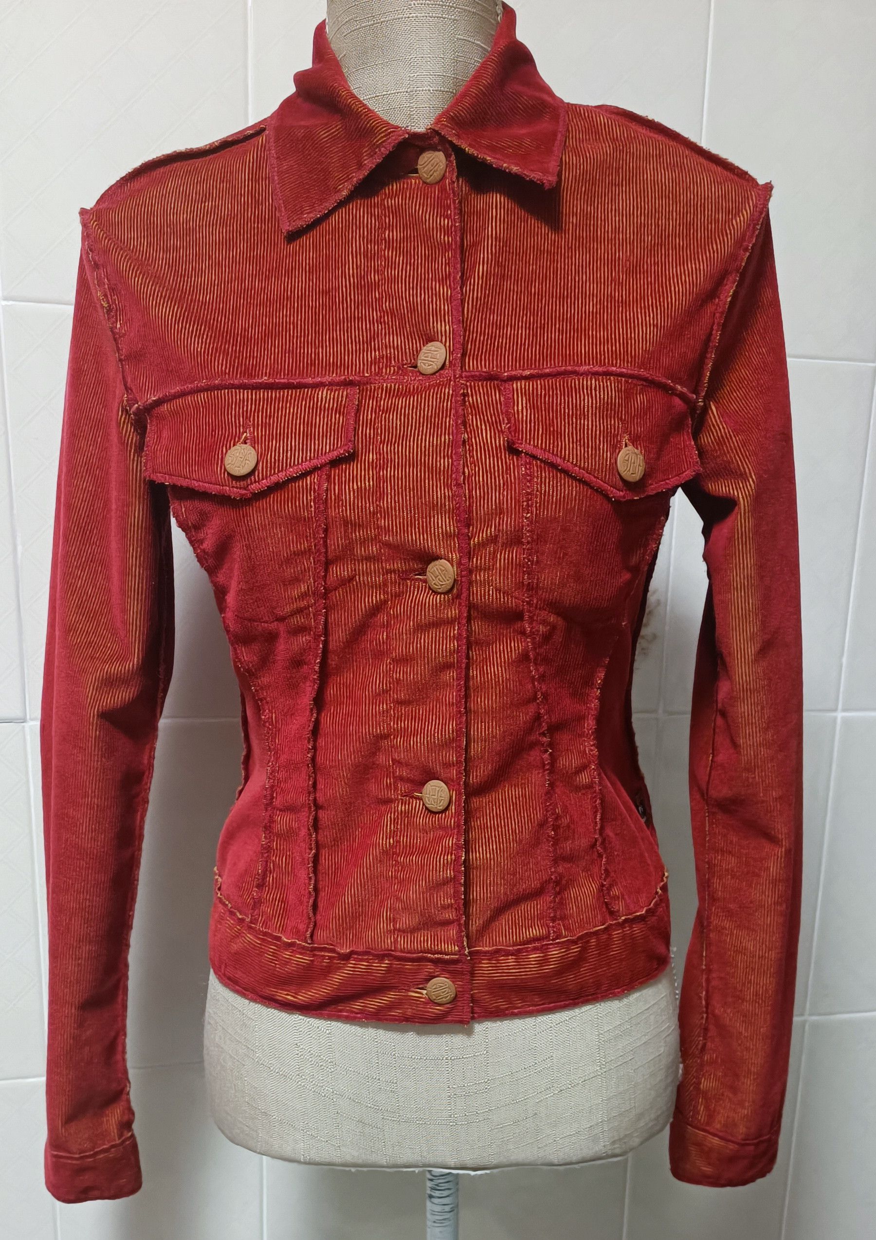 Jean Paul Gaultier 90's - Lightweight fine corduroy jacket Size S / US 4 / IT 40 - 1 Thumbnail