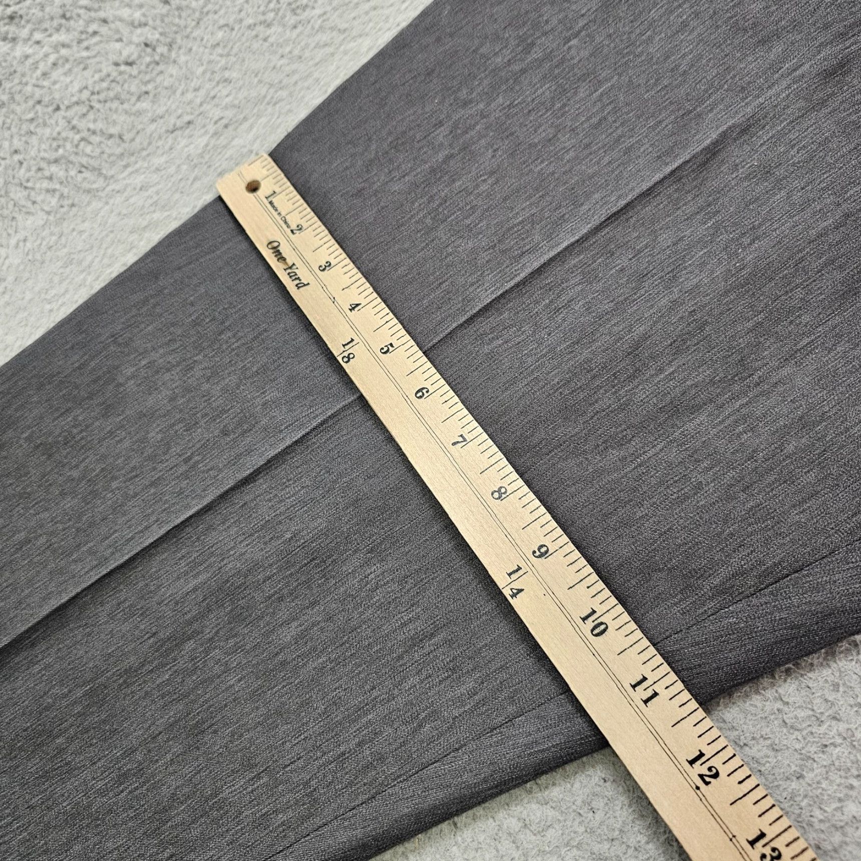 Stafford Stafford Pants Mens 38x30 Gray Travel Classic Fit Microfiber Flat Front Trouser Size US 38 / EU 54 - 7 Thumbnail