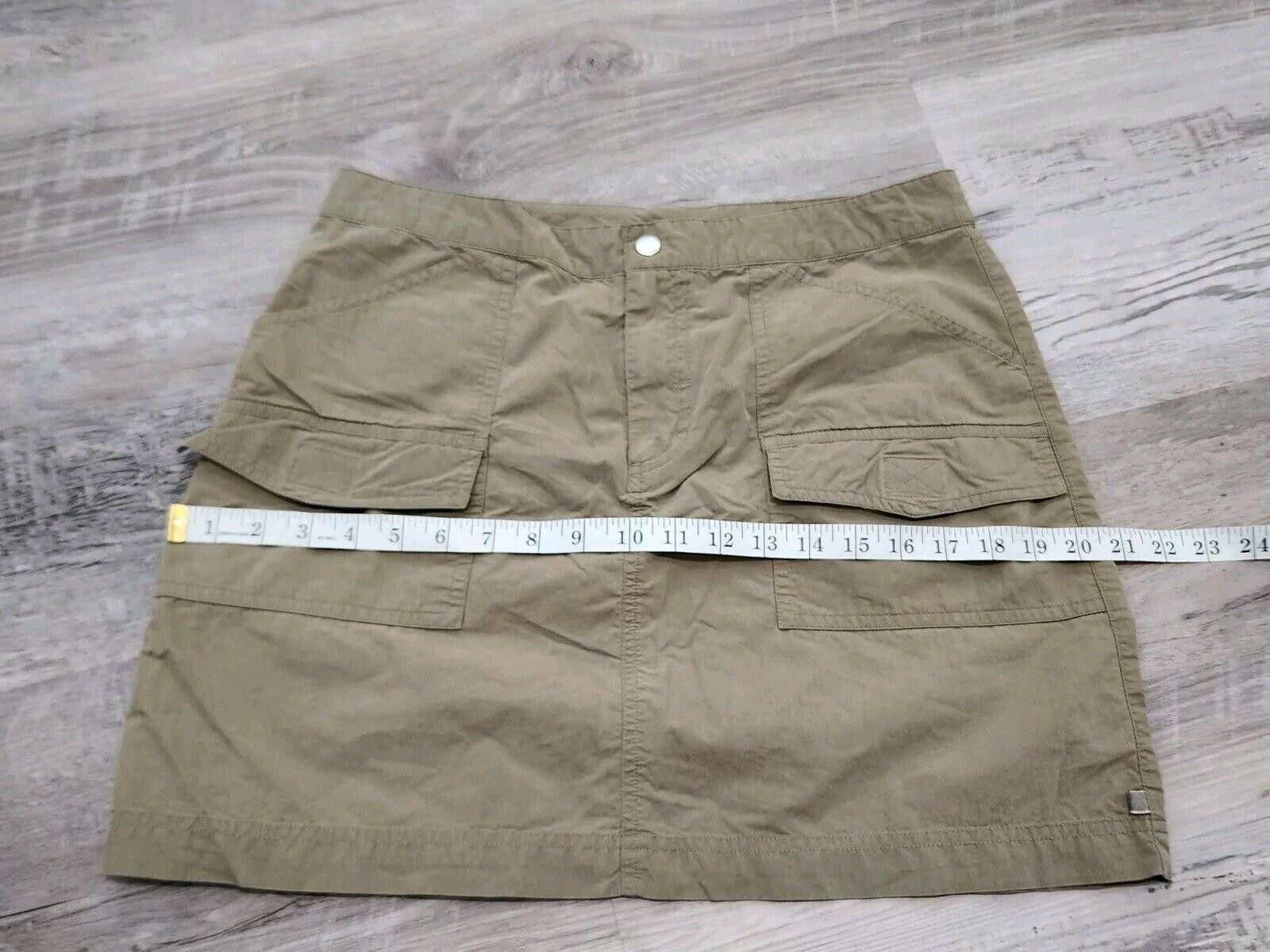 Designer Vintage Alpine Designs Cargo Skirt Large Khaki Y2k Short Size 36" / US 14 / IT 50 - 6 Thumbnail